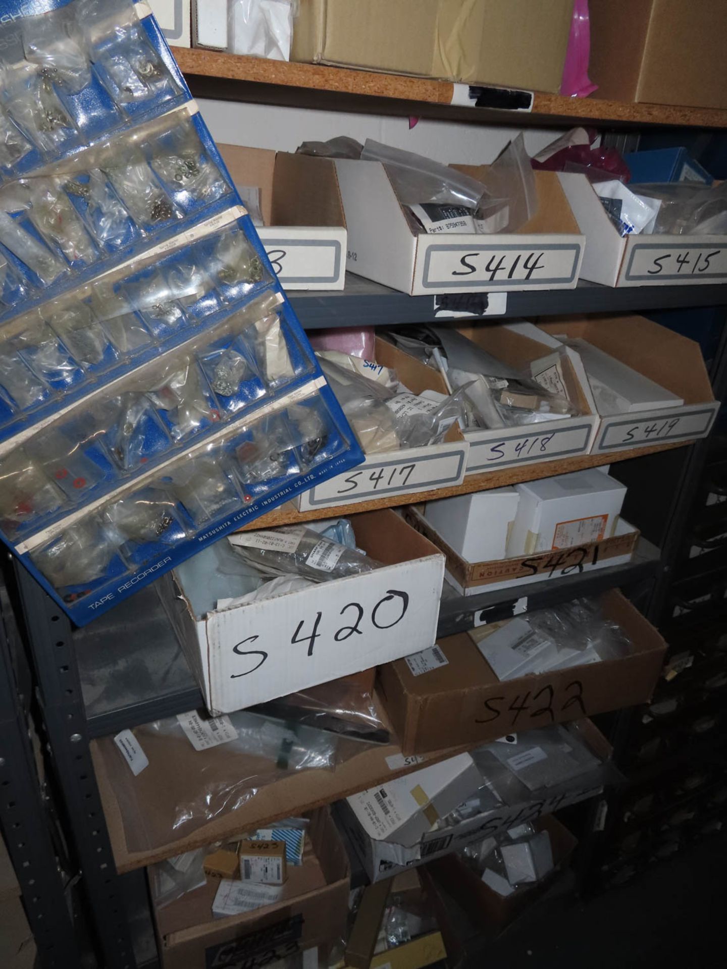 (3) SECTIONS OF SHELVING WITH CONTENTS - DLP LAMPS, BALLASTS, OPTICAL DECKS, ETC - Image 4 of 6