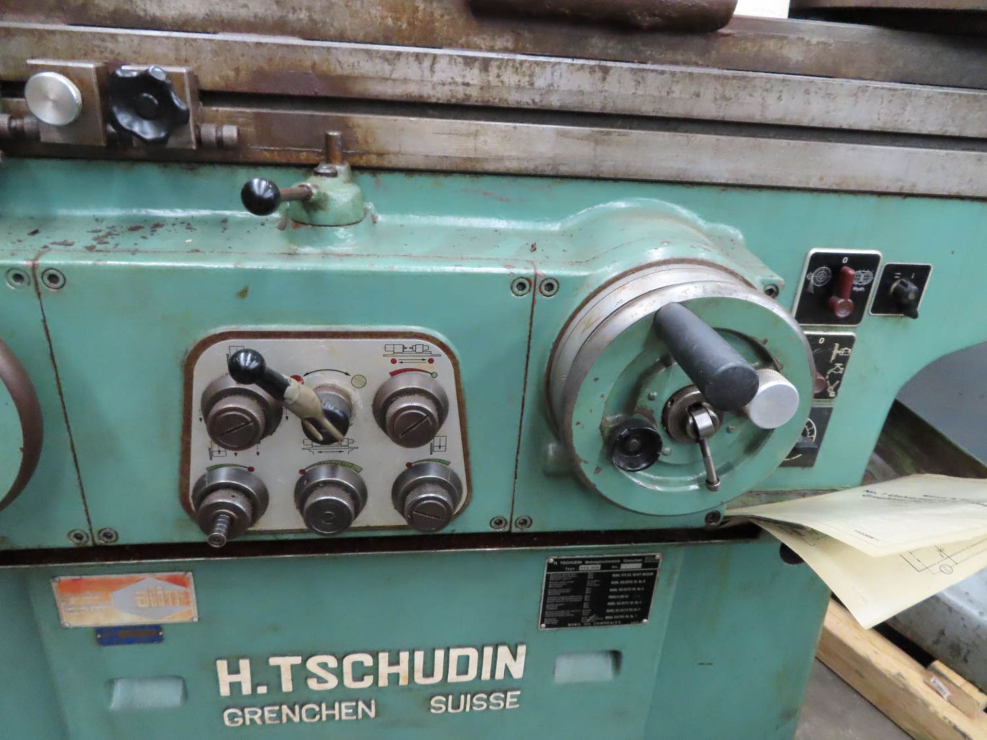 H. TSCHUDIN UNIVERSAL MDL. HTG-600 O.D. PRECISION CYLINDRICAL GRINDER, 550V/3PH/60HZ, CENTER HEIGHT: - Image 4 of 4