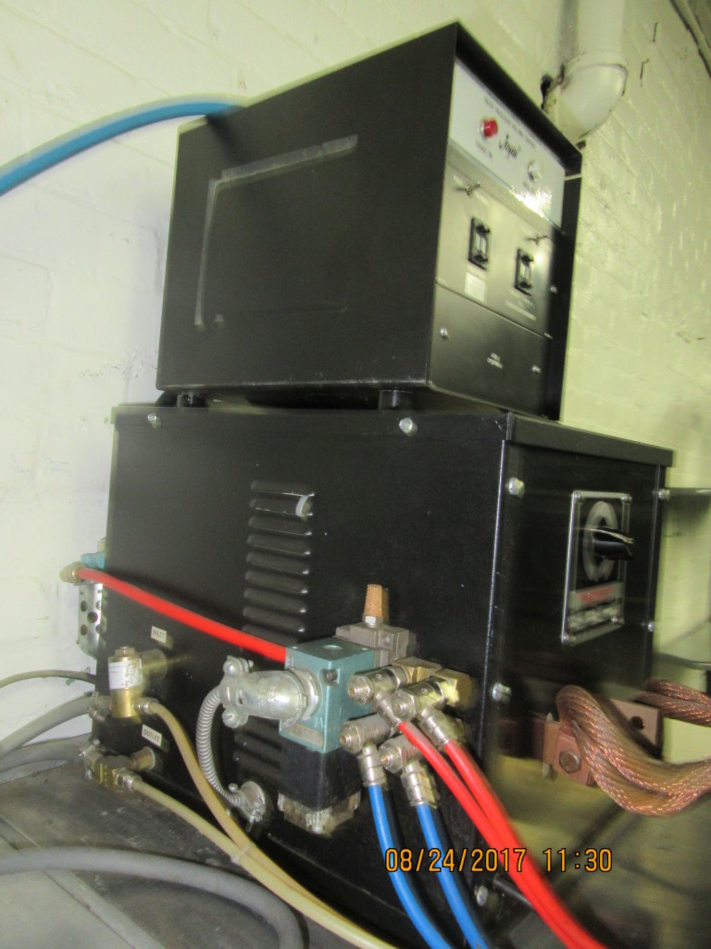 JOYAL MDL. L1G-5 5KVA BUTT WELDER WITH JOYAL MICRO PROCESSOR WELDING CONTROL, 220 VOLT / 1 PH / 60