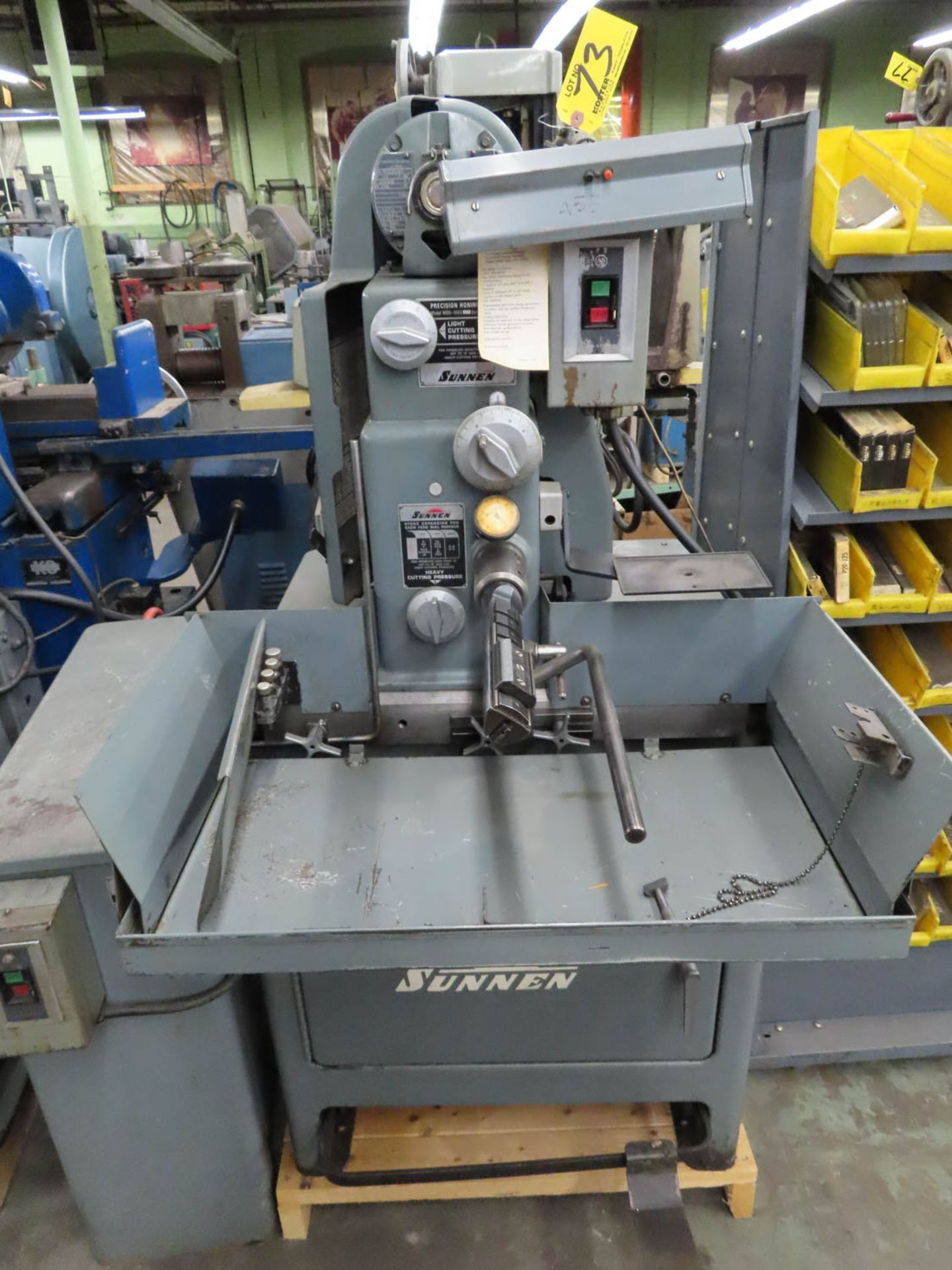 SUNNEN MDL. MBB-1650 PRECISION HONING MACHINE, WITH PF 150 FILTER, 3 PHASE, 220/440 VOLT, I.D.
