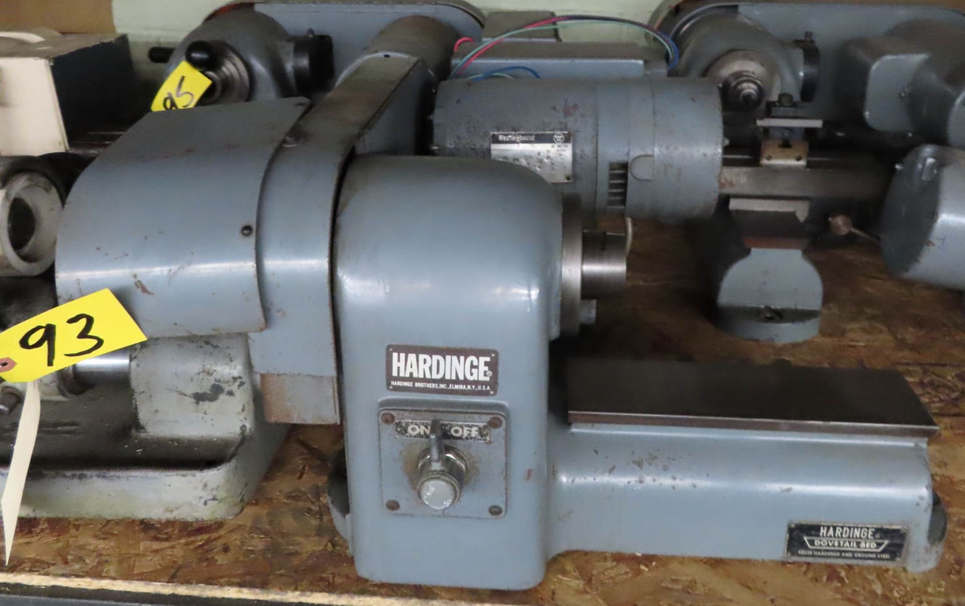 HARDINGE MDL. HSL-59 BENCH MODEL SUPER PRECISION SPEED LATHE, SPINDLE CAPACITIES: 1-1/16" WITH ROUND - Image 2 of 2