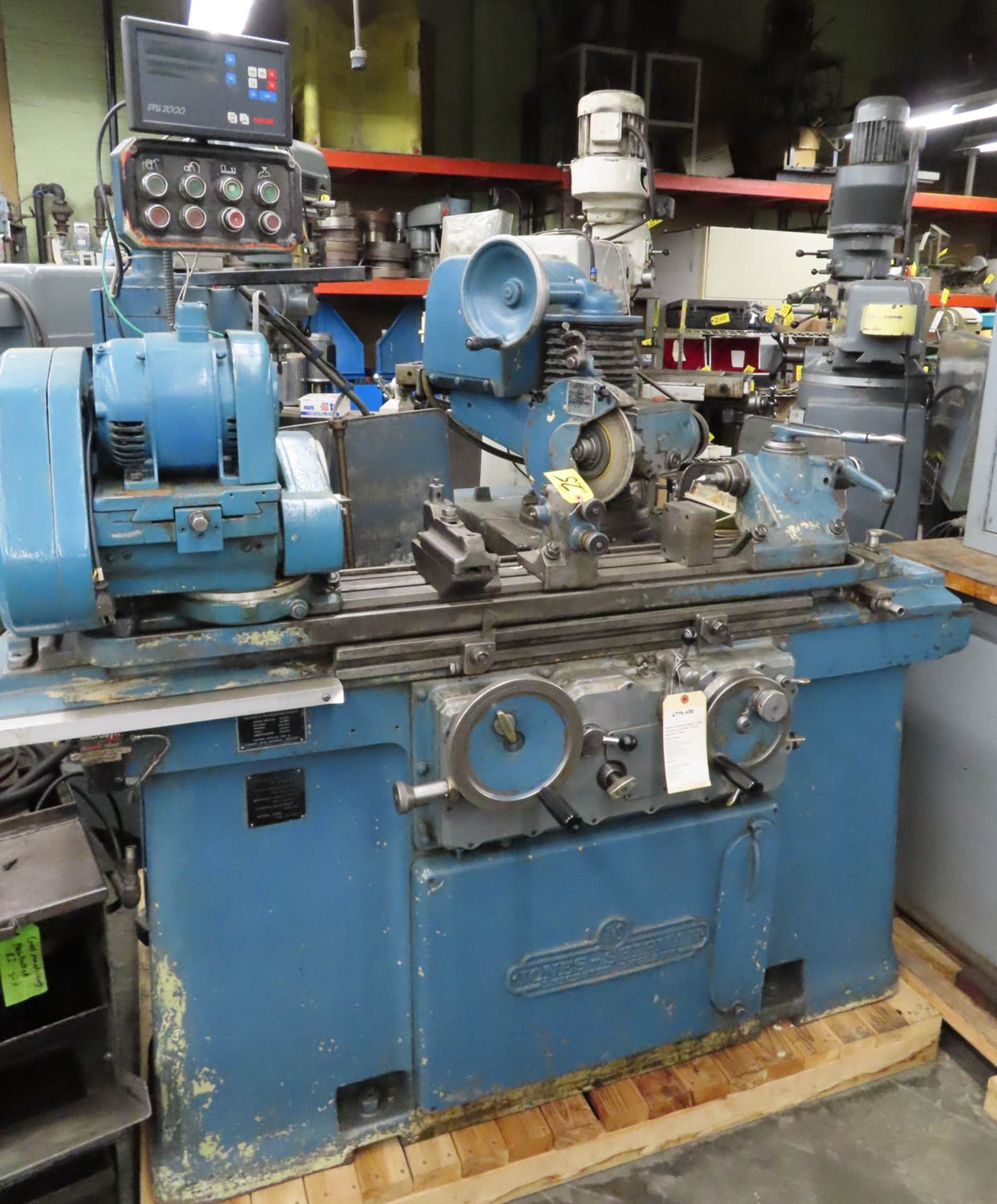 JONES & SHIPMAN MDL. 1300 10" X 27" HYDRAULIC FEED CYLINDRICAL GRINDER, WITH SWING OVER BED: 10",