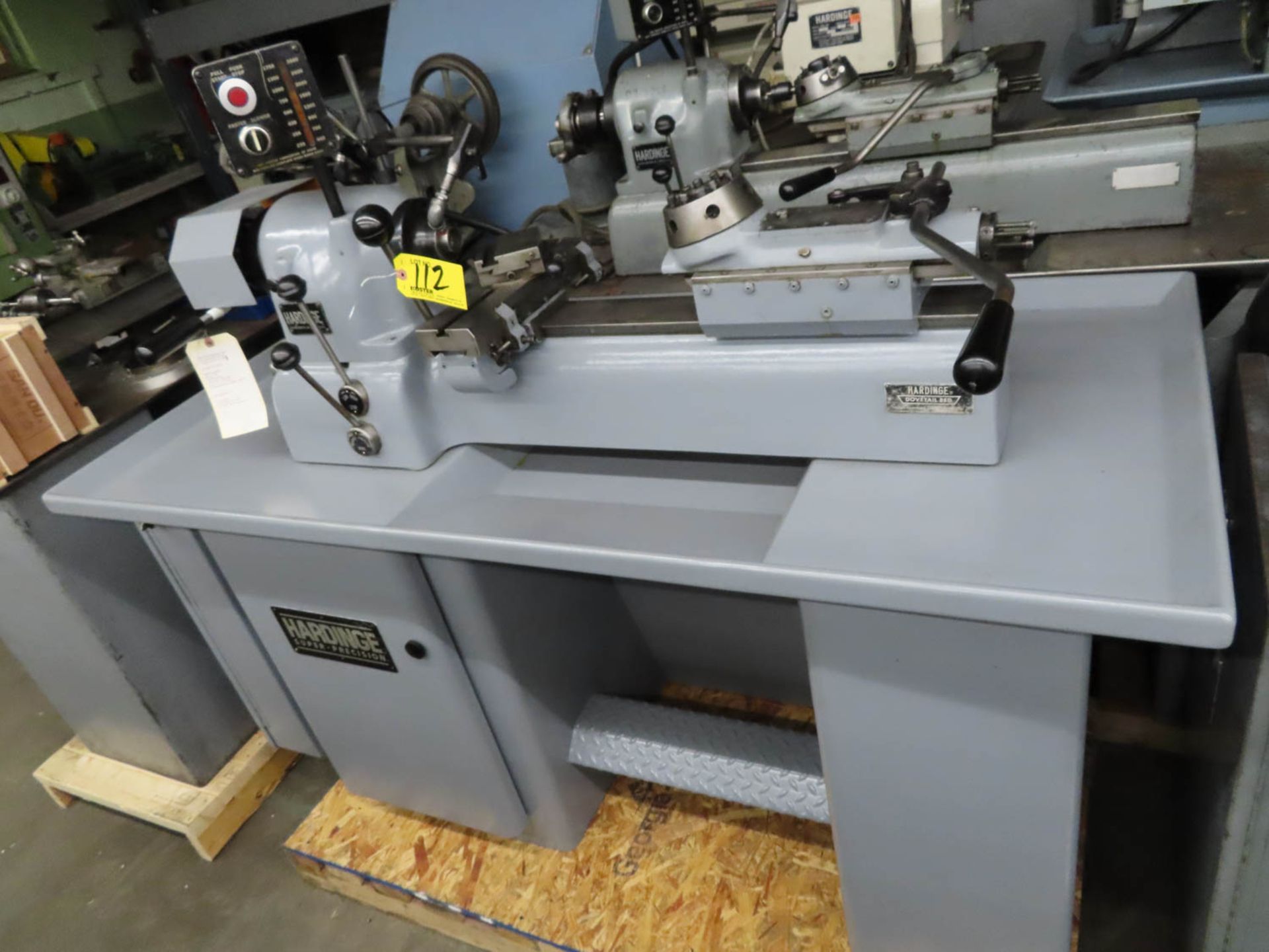 HARDINGE SUPER PRECISION DSM-59 SECONDARY OPERATION TURRET LATHE, 460 VOLT / 3 PHASE / 60 HERTZ, 1HP