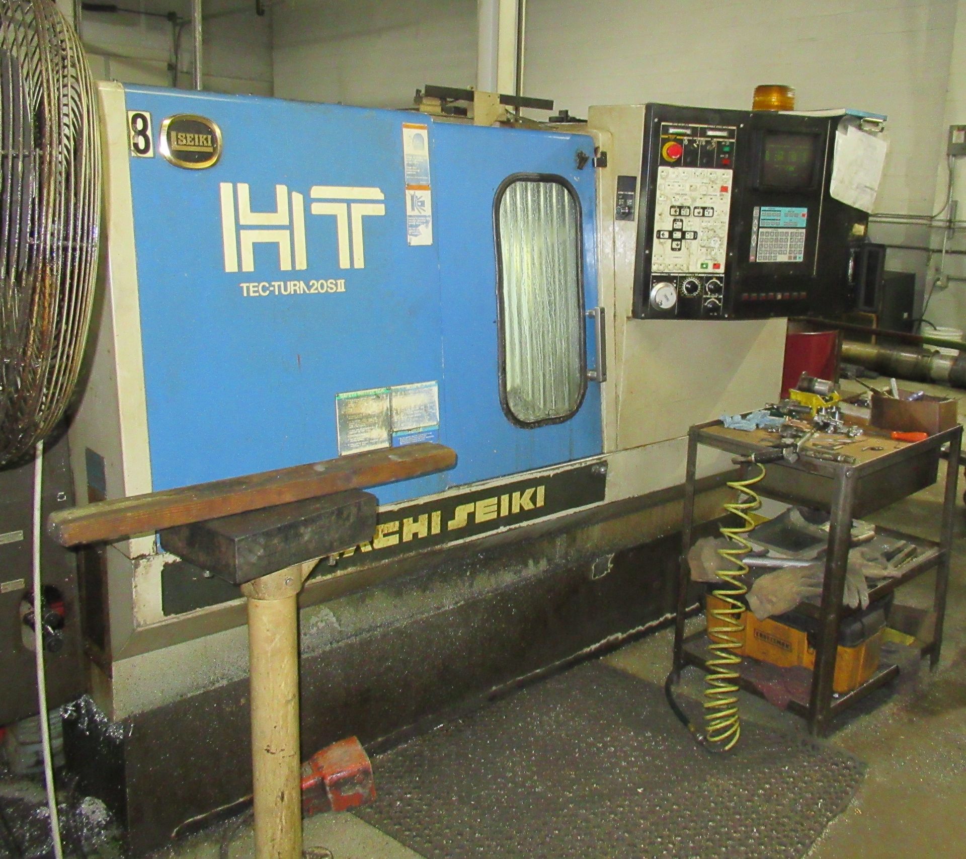 HITACHI SEIKI HITEC-TURN 20SII CNC LATHE, TAILSTOCK, SEIKI MULTI CONTROL, 10-POSITION TURRET, S/N: