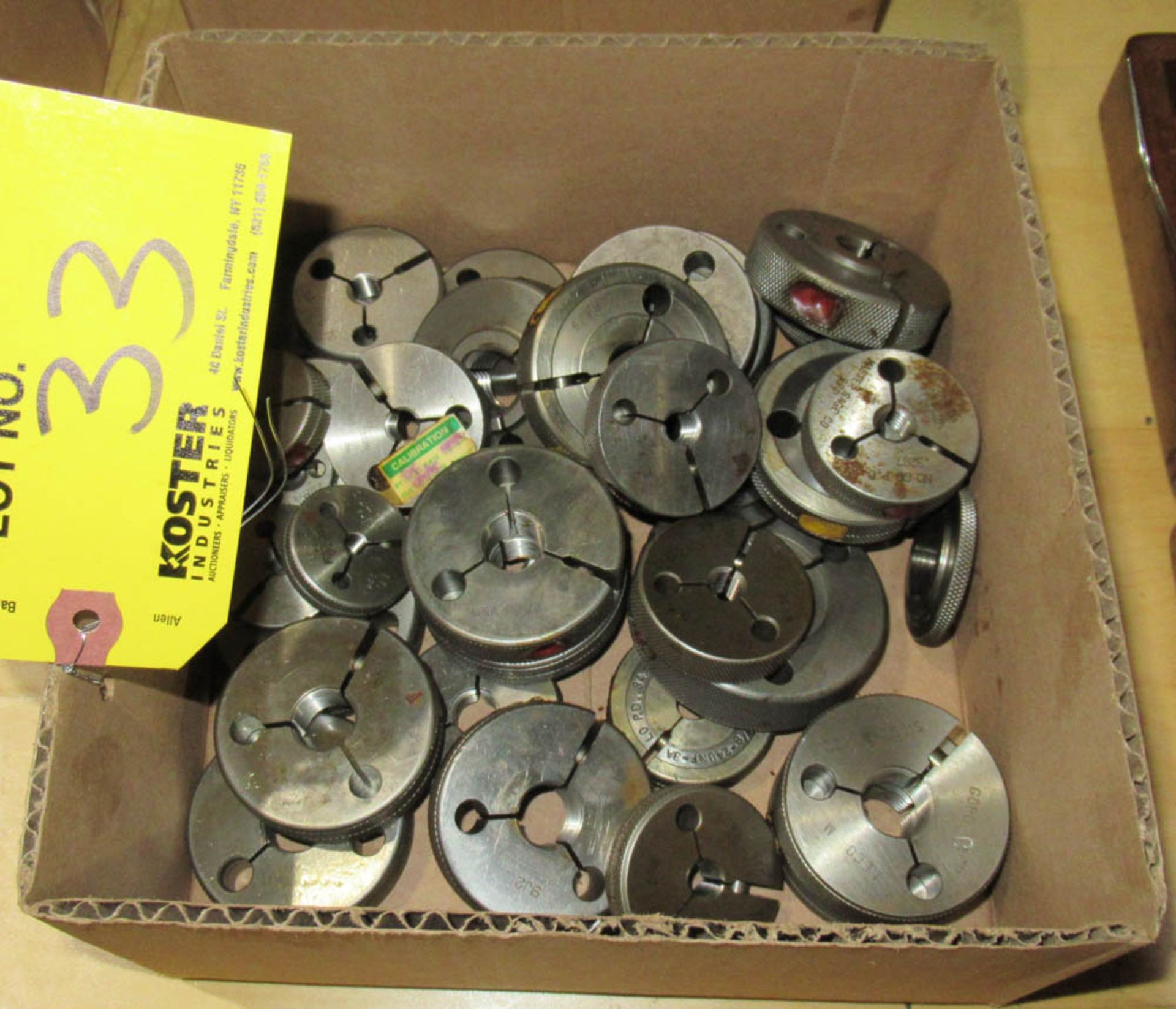 LOT OF RING GAGES [LOCATED IN CLIFTON, NJ]