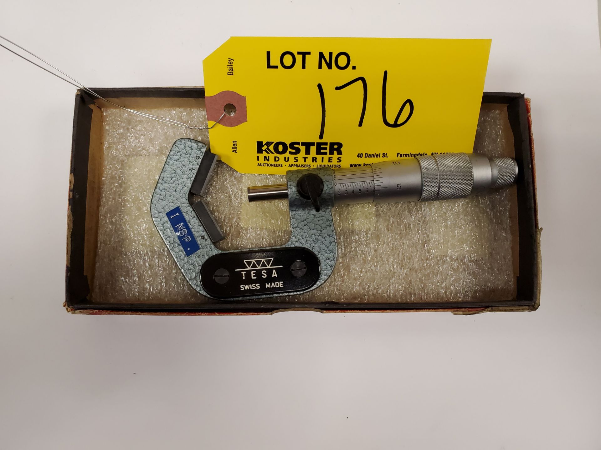 TESA .2" -1.0" 7 FLUTED V-MICROMETER [LOCATED IN FARMINGDALE, NY]