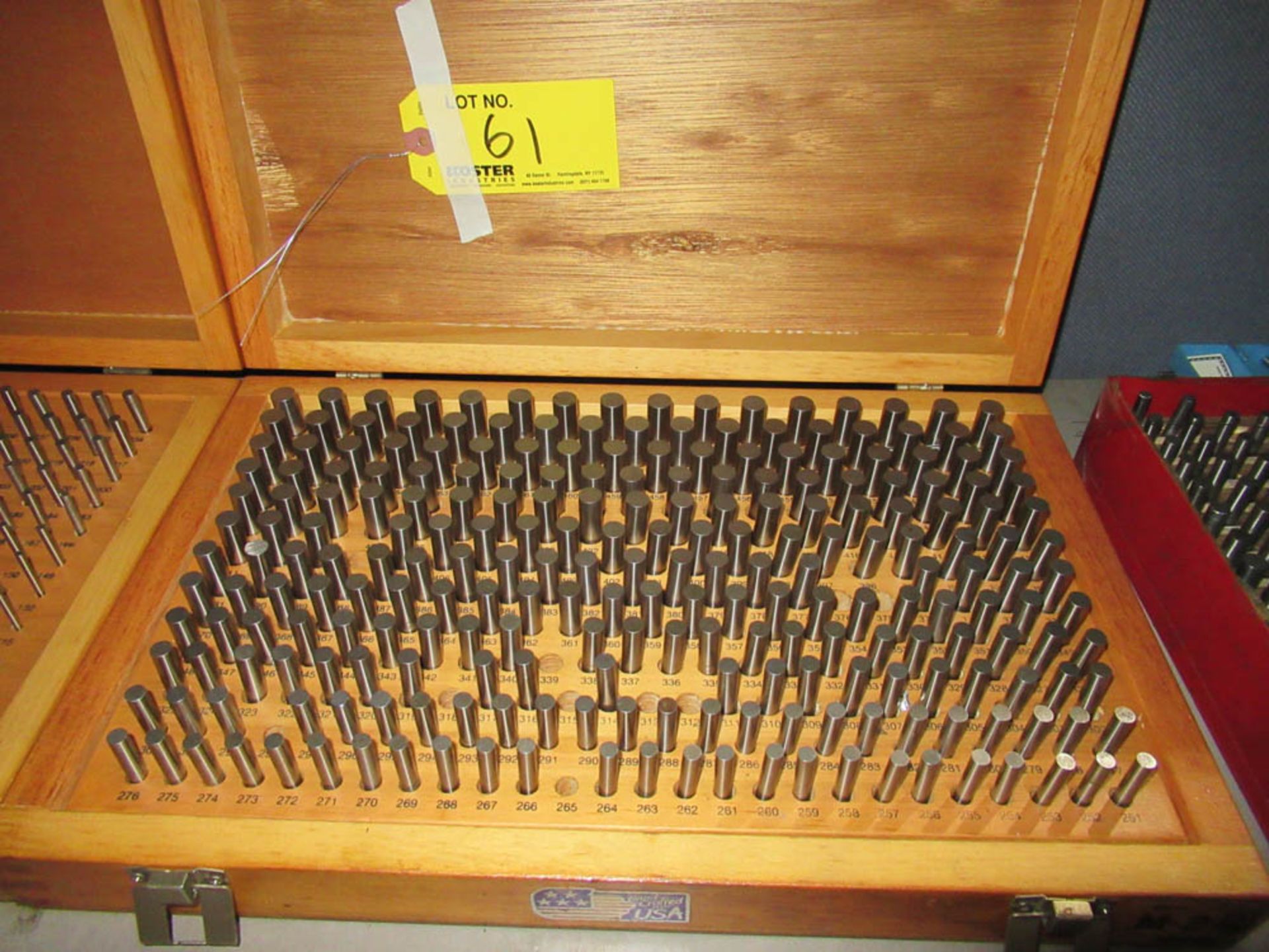 MEYER PIN GAGE SET - .251 - .500 [LOCATED IN CLIFTON, NJ]