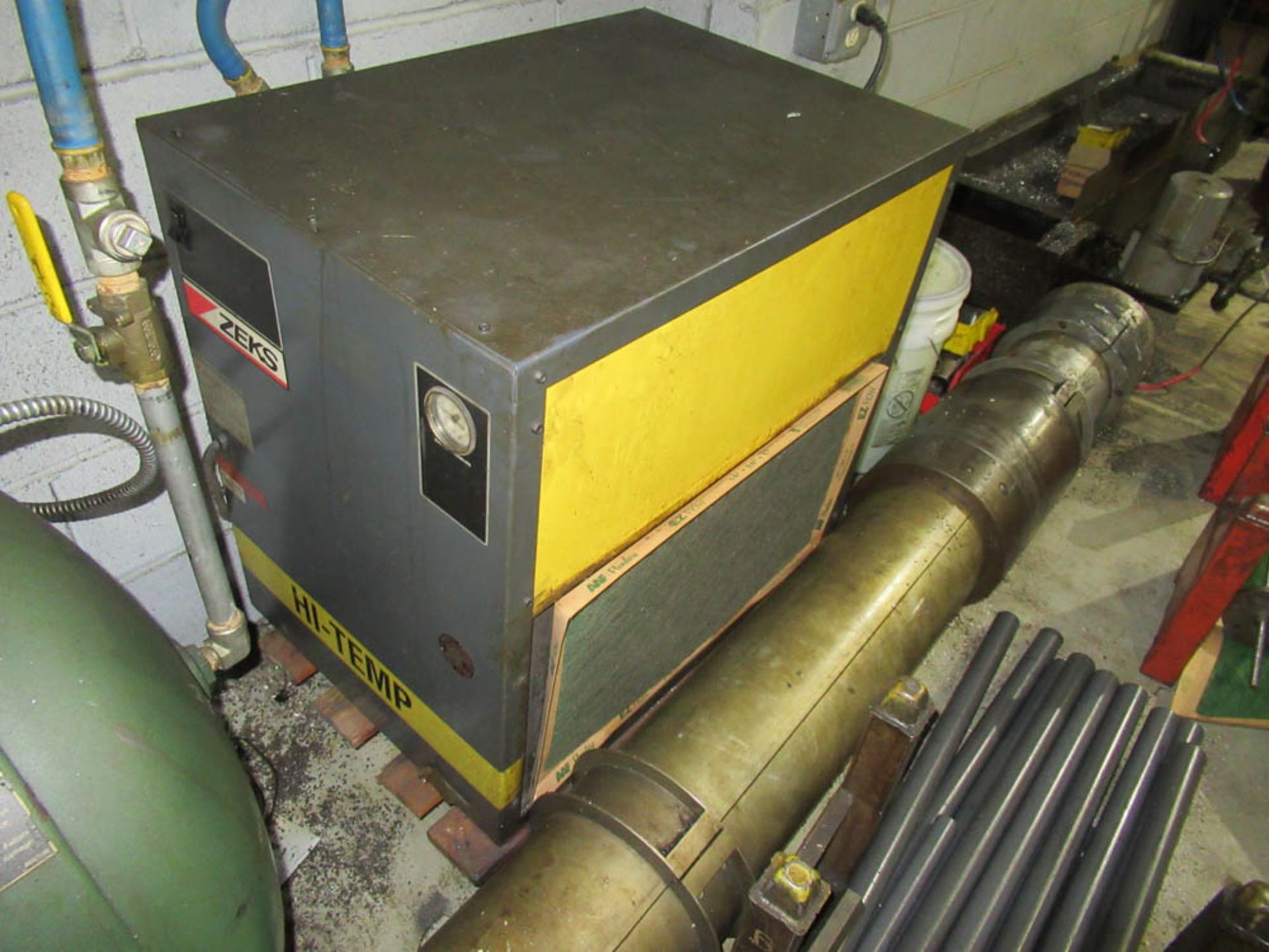 10HP CHAMPION MDL. HRV10-12 PISTON TYPE HORIZONTAL TANK MOUNTED AIR COMPRESSOR, WITH ZEK MDL. - Image 6 of 8