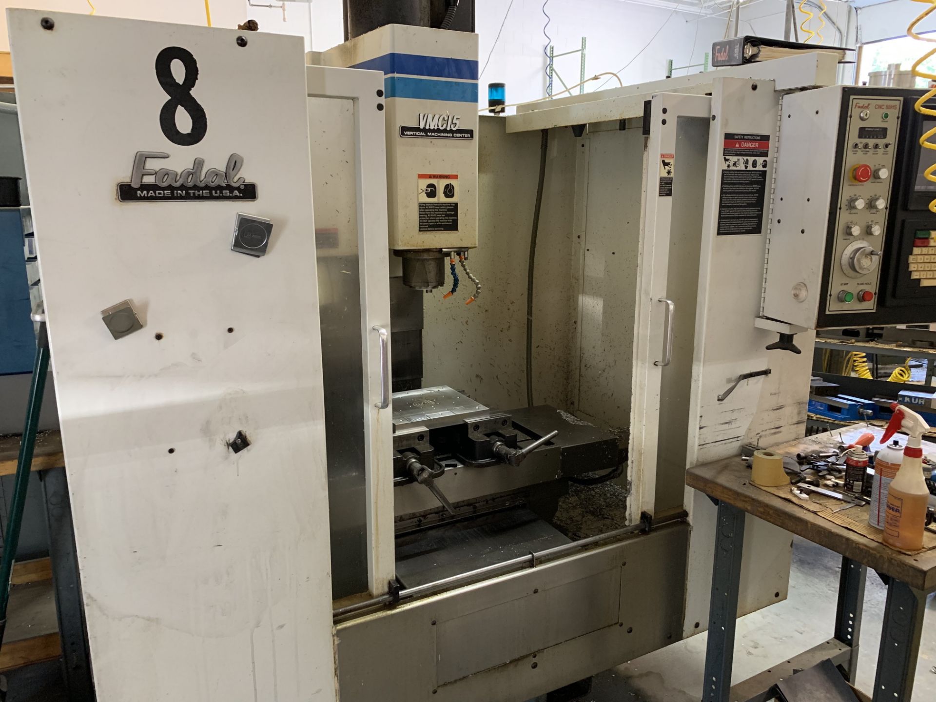 FADAL MDL. VMC15RT 914 CNC VERTICAL MACHINING CENTER, TRAVELS: X-30"; Y-16"; Z-28", 28" X 16"