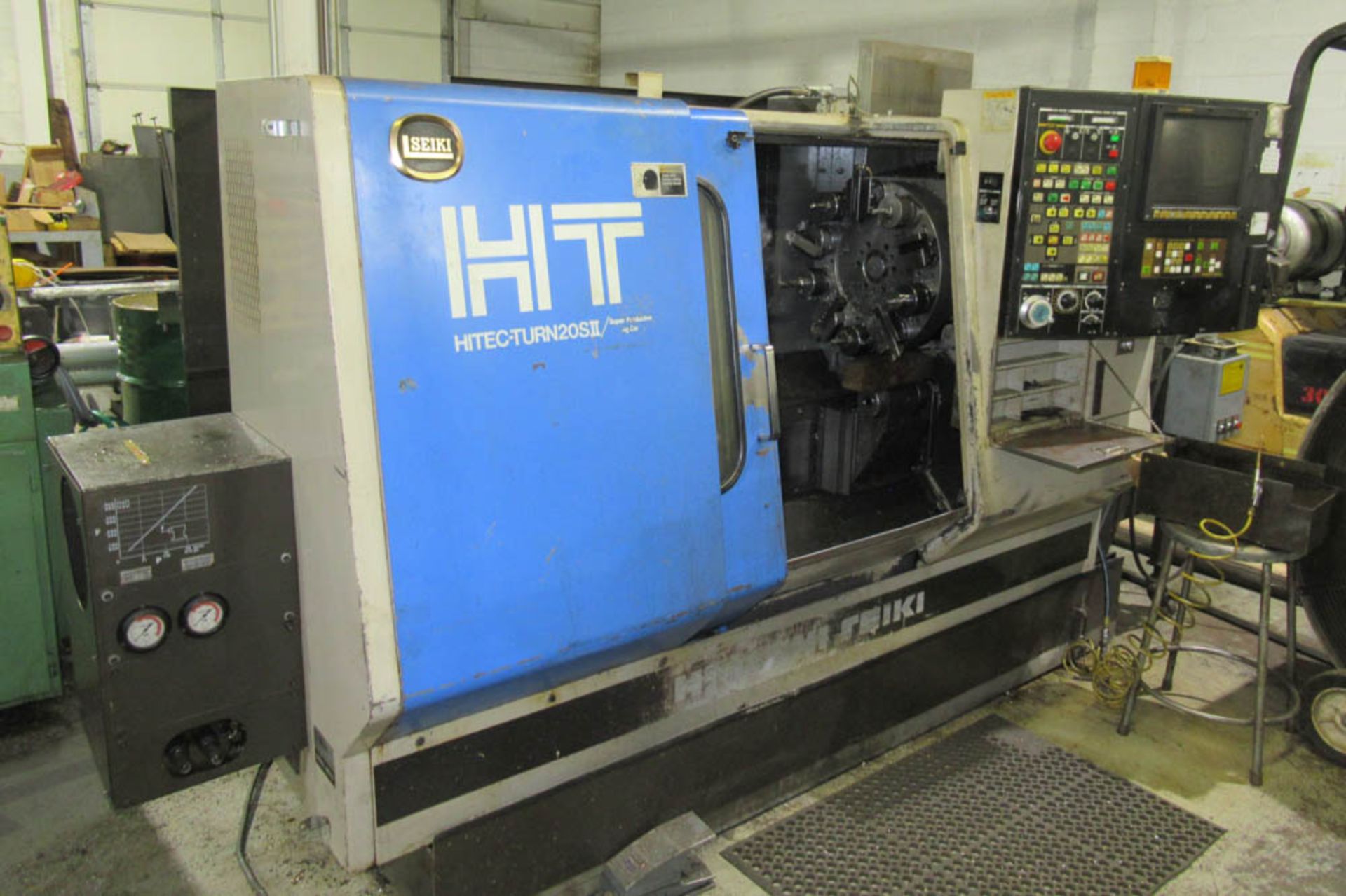 HITACHI SEIKI HITEC-TURN 20SII CNC LATHE, WITH TAILSTOCK, SEIKI MULTI CONTROL, 10-POSITION TURRET,