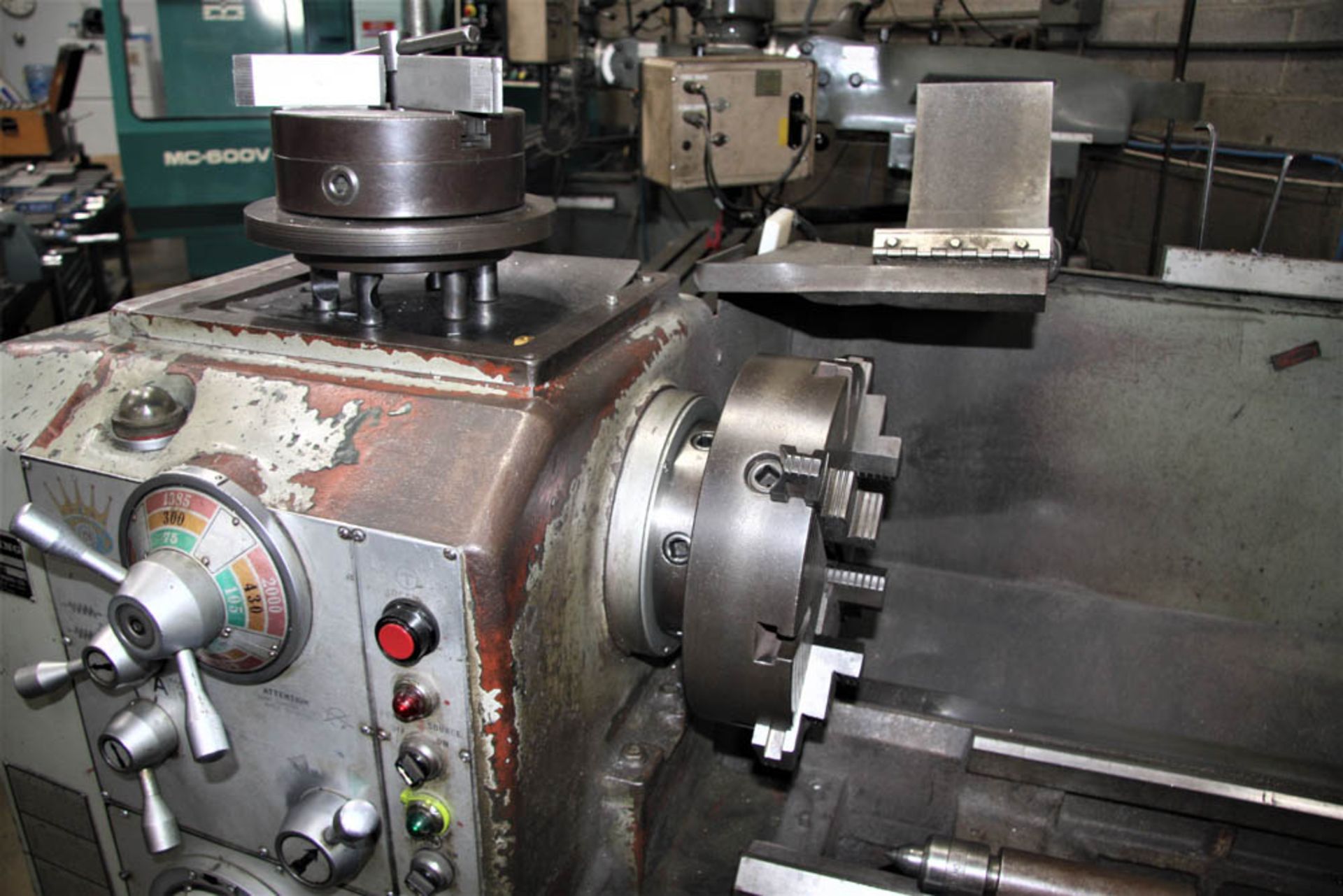 17" X 40" CROWN MW1740 GAP BED LATHE, 12 SPINDLE SPEEDS, 2000 RPM, CAMLOC SPINDLE, STEADY REST, INCH - Image 3 of 7