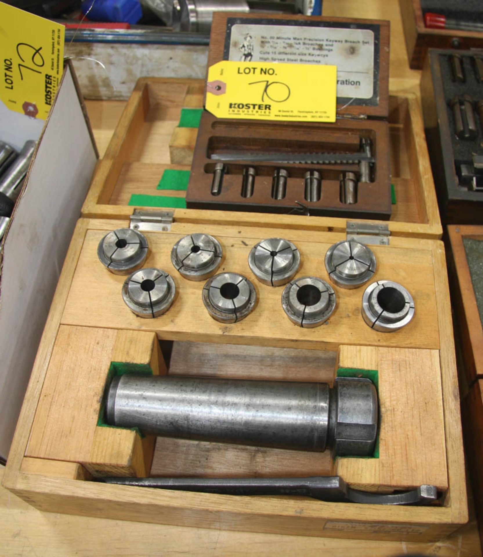 MINUTE MAN PRECISION KEYWAY BROACH SET & COLLET HOLDER