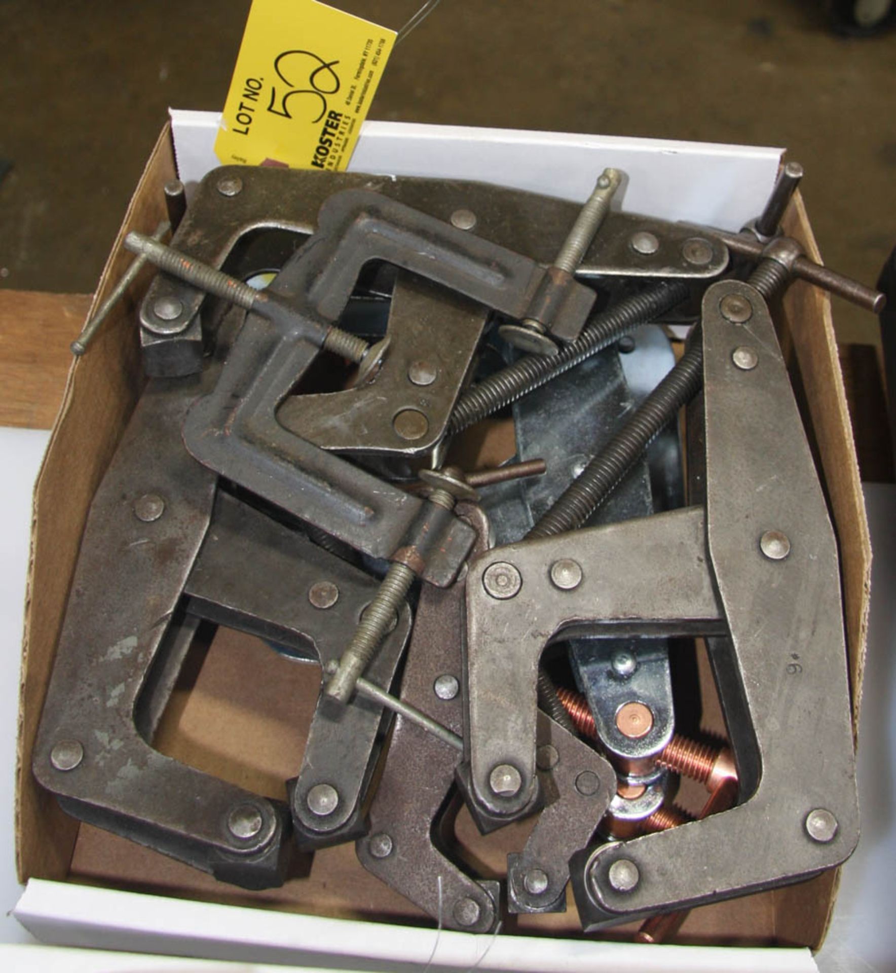 LOT OF ASSORTED WELDING CLAMPS
