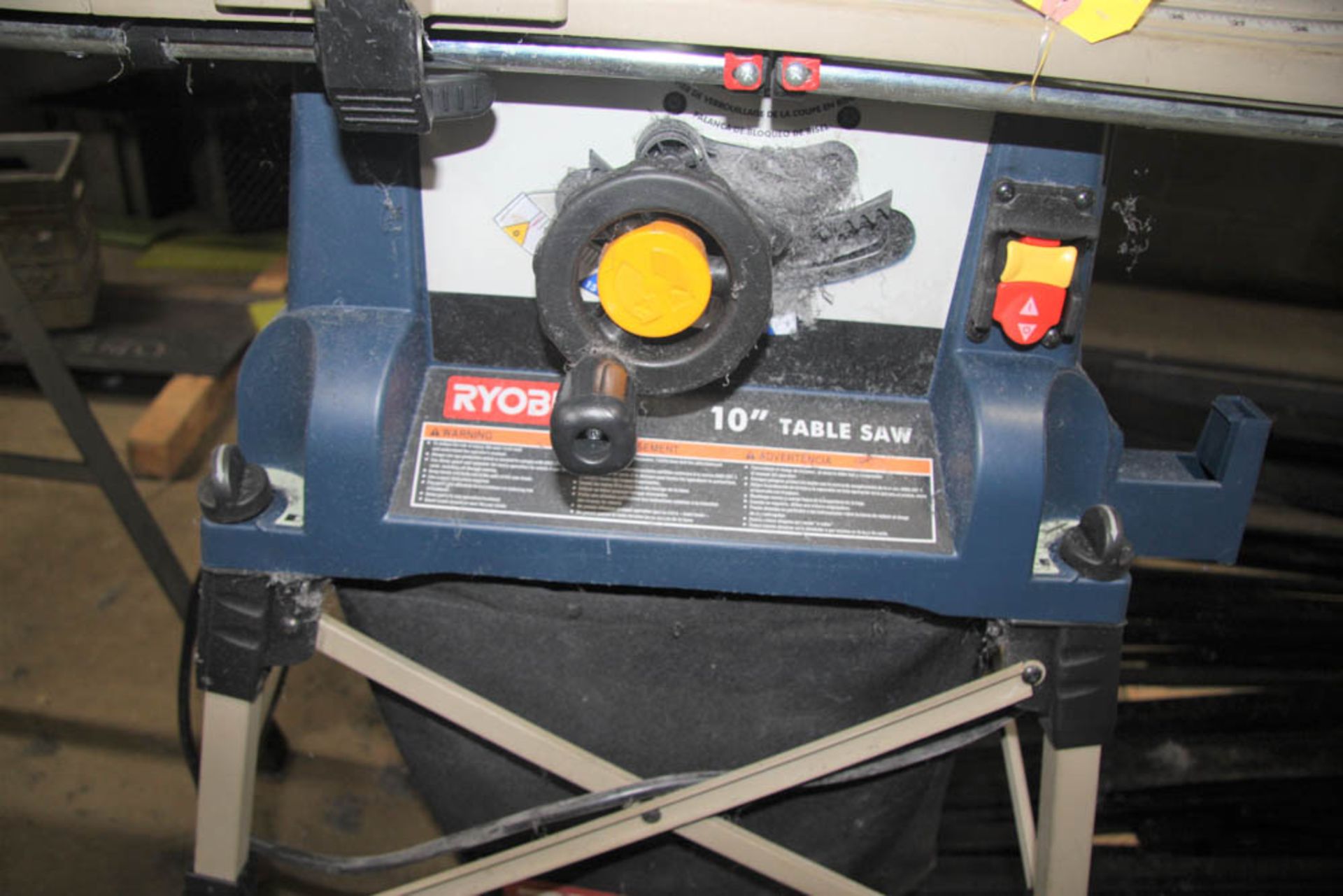 RYOBI MDL. BTS16 10" PORTABLE TABLE SAW, WITH RIP FENCE - Image 3 of 3