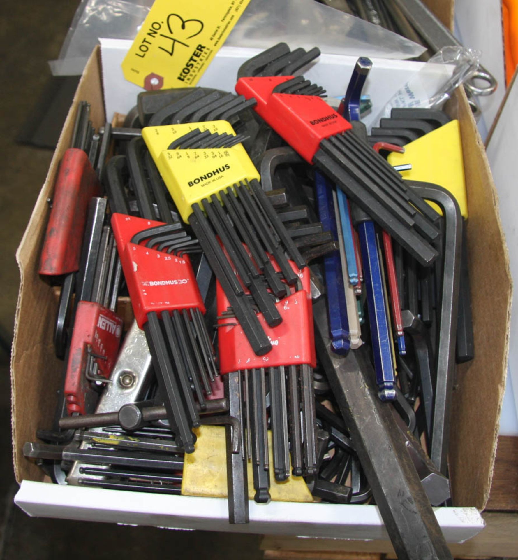 LOT OF ASSORTED ALLEN WRENCHES