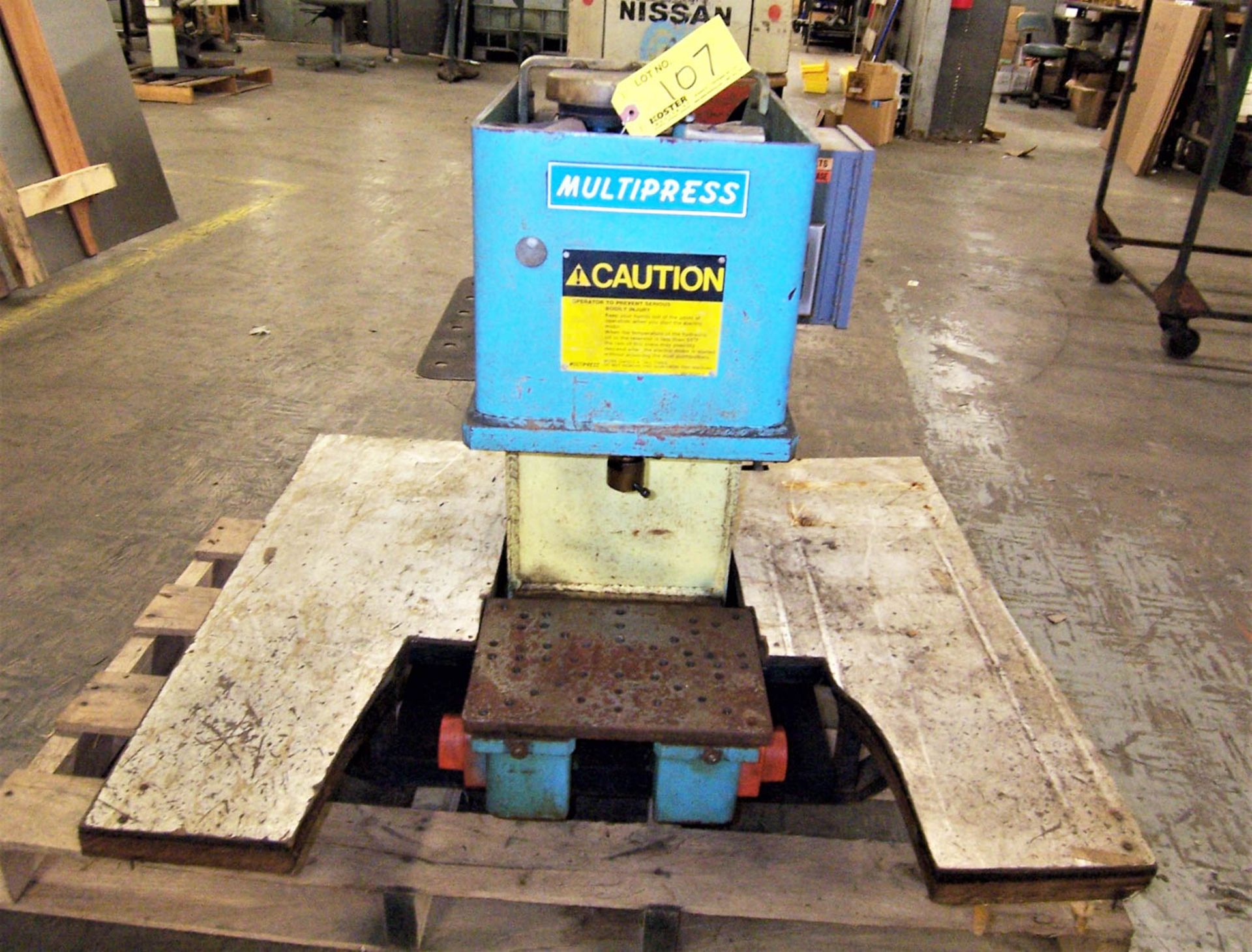 DENNISON MDL. WUA-2TR BENCH TYPE HYDRAULIC PRESS, 2 TON CAPACITY, S/N: 31661