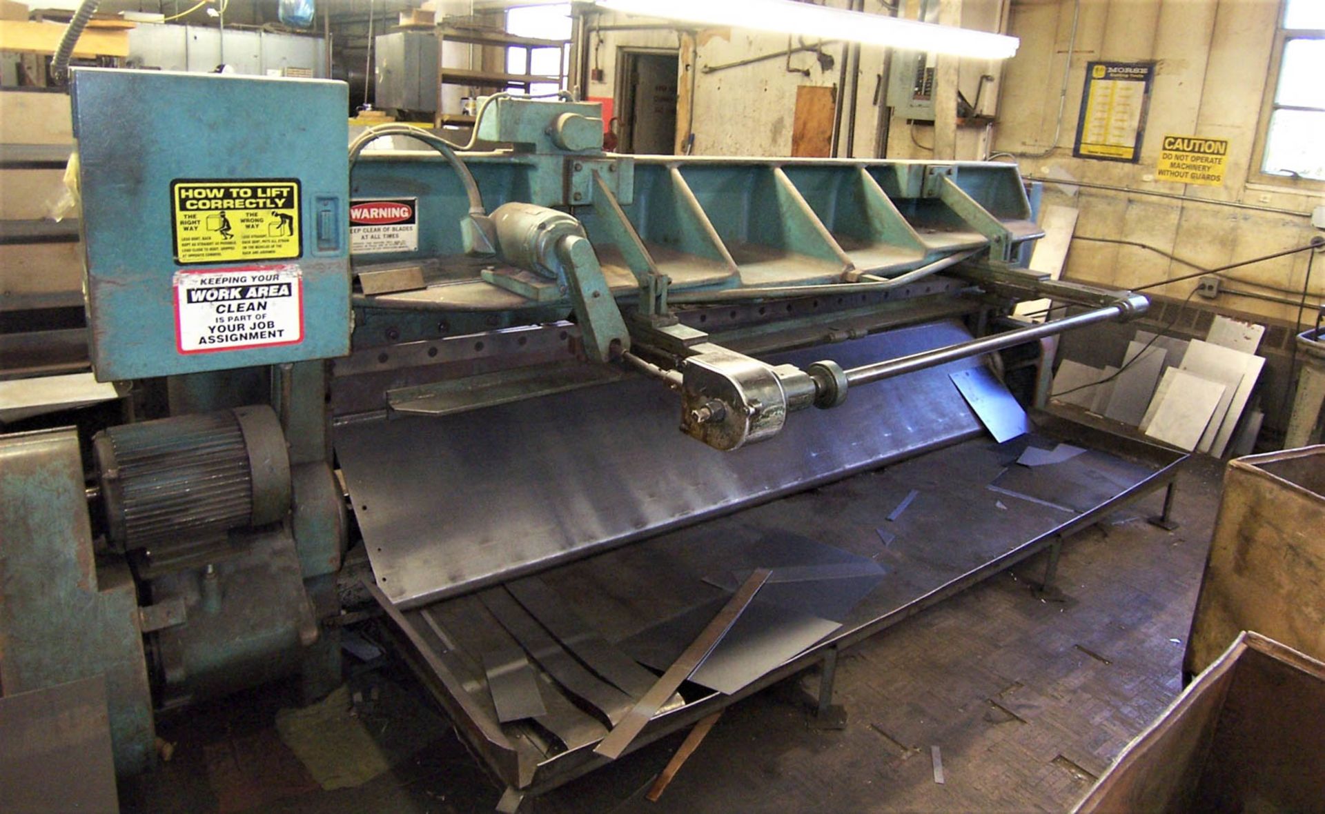 10' X 10ga. WYSONG MDL. 1010-RD MECHANICAL POWER SQUARING SHEAR, WITH 72" SQUARING ARM, [2] FRONT - Image 3 of 3