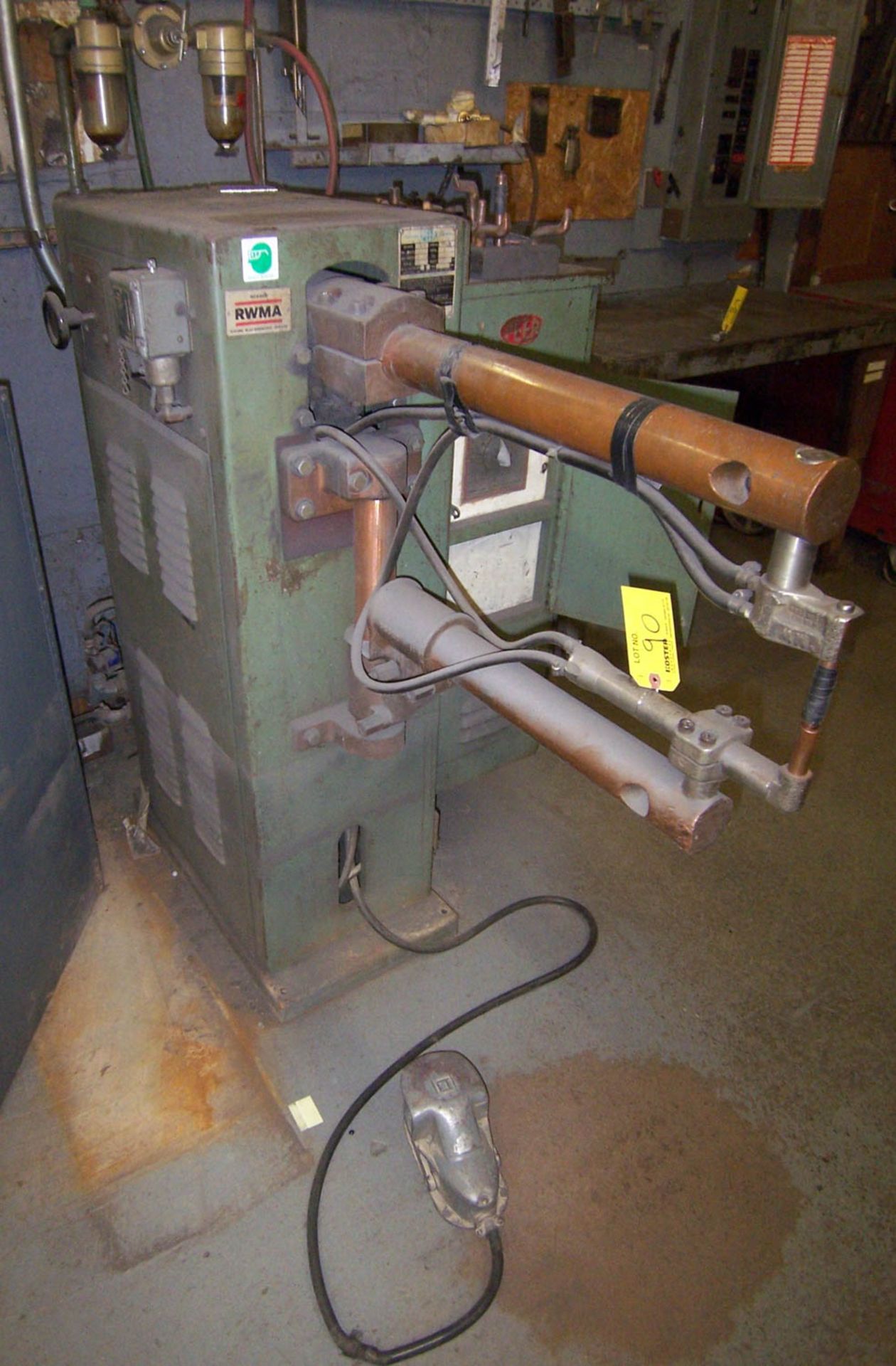 PEER MDL. AR-450 50-KVA SPOT WELDER, WITH FOOT PEDAL, WELD TIMER, 24" THROAT, 230 VOLTS - Image 2 of 2