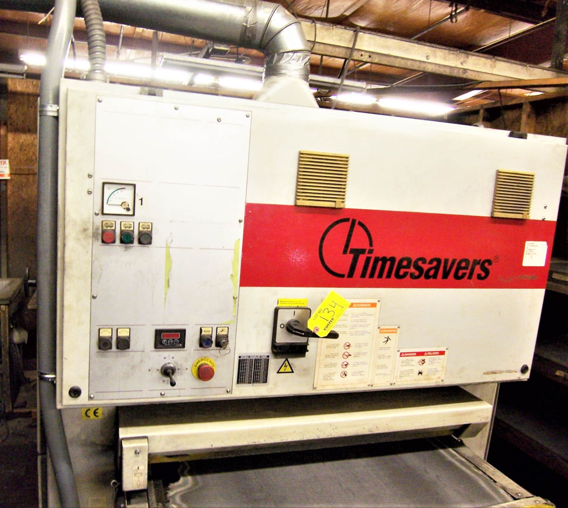 36" TIMESAVER MDL. GR2100-900WSE VERTICAL BELT SANDER, WITH TORIT 24-FB-S5 EXPLOSION PROOF 7-1/2HP - Image 4 of 4