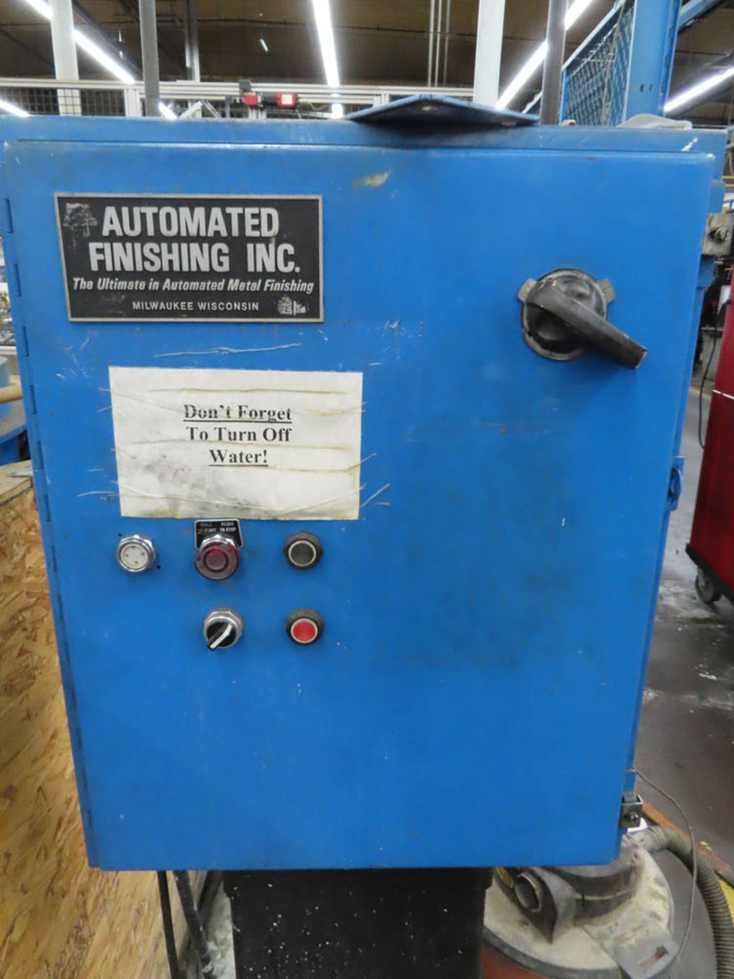 AUTOMATED FINISHING INC. VIBRATORY TUMBLER, 48" DIAMETER - Image 3 of 3