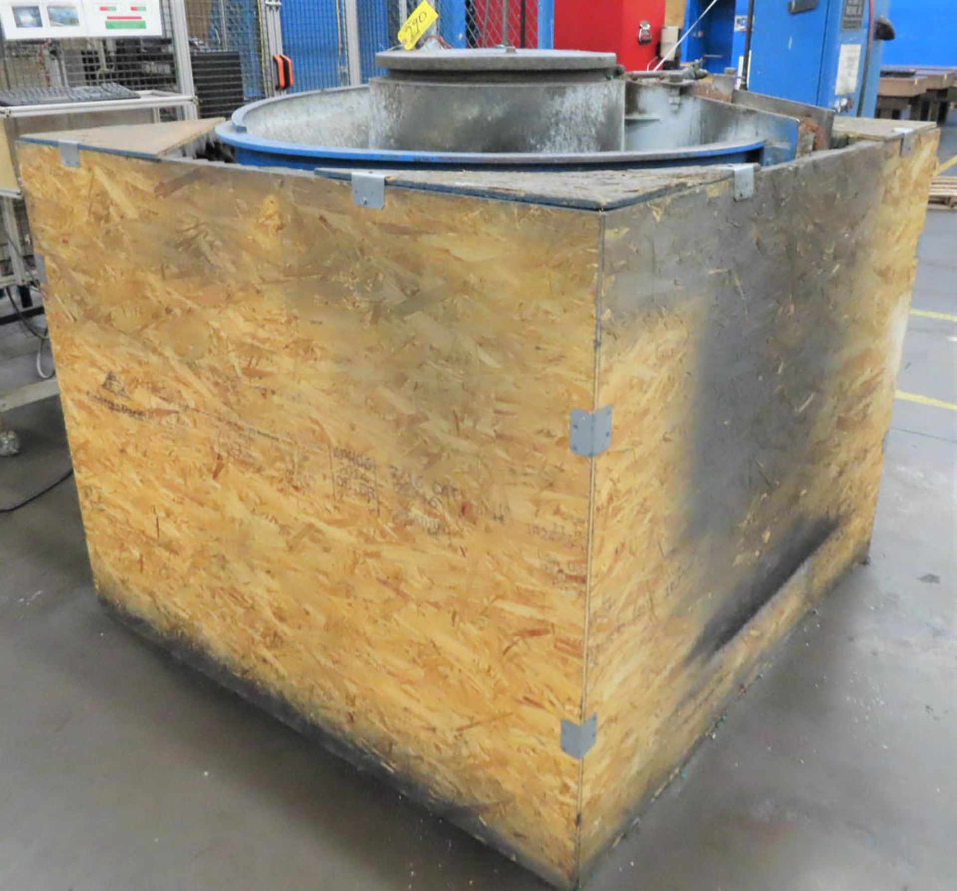 AUTOMATED FINISHING INC. VIBRATORY TUMBLER, 48" DIAMETER