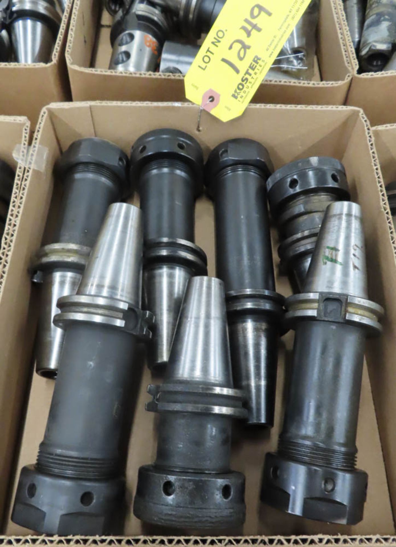 LOT OF ASSORTED CAT 40 TOOL HOLDERS