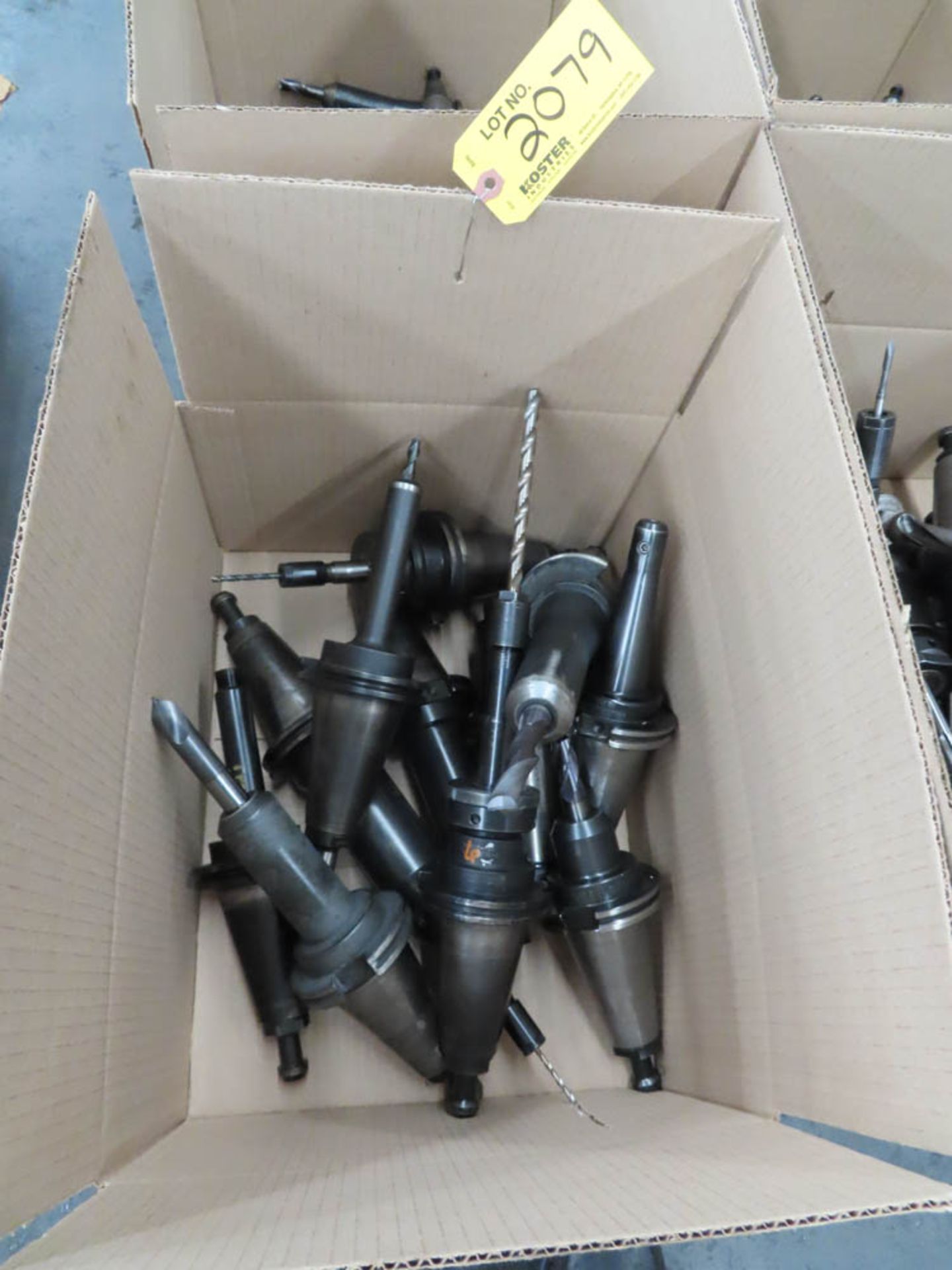 LOT OF ASSORTED CAT 50T TOOL HOLDERS