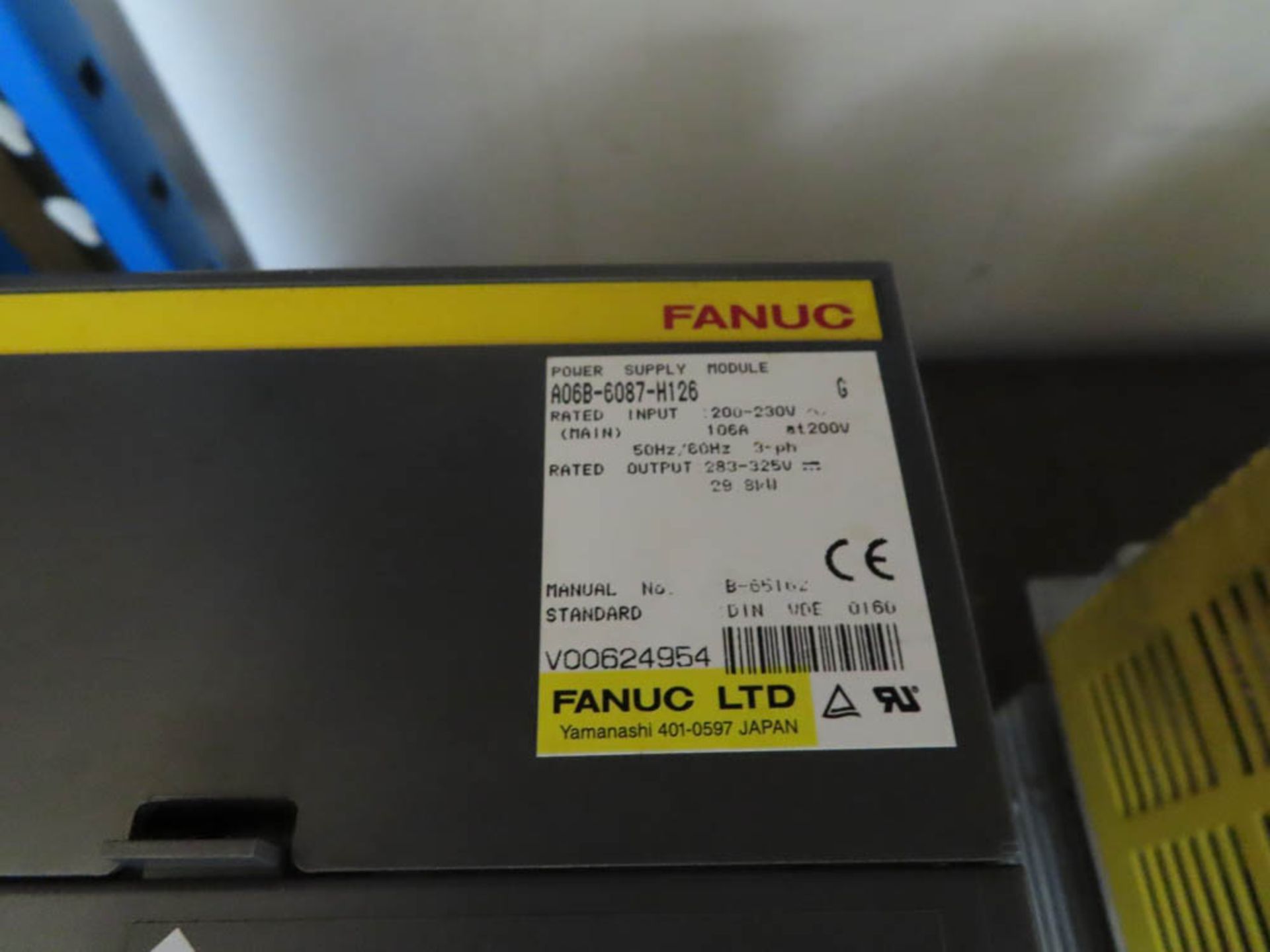 FANUC POWER SUPPLY MODULE A068-6087-H126 - Image 2 of 2