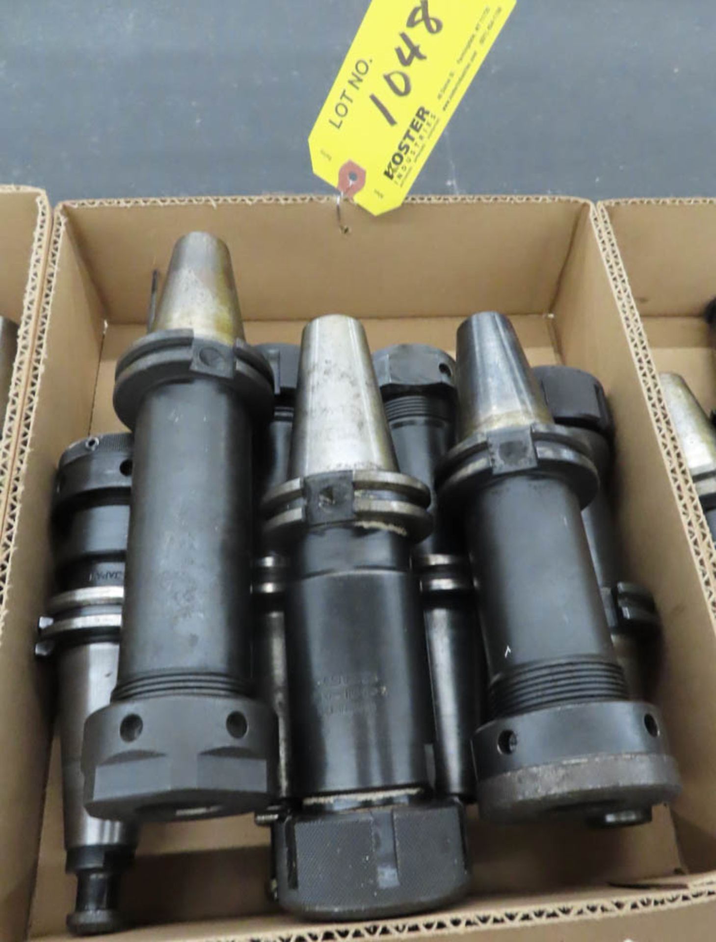 LOT OF ASSORTED CAT 40 TOOL HOLDERS