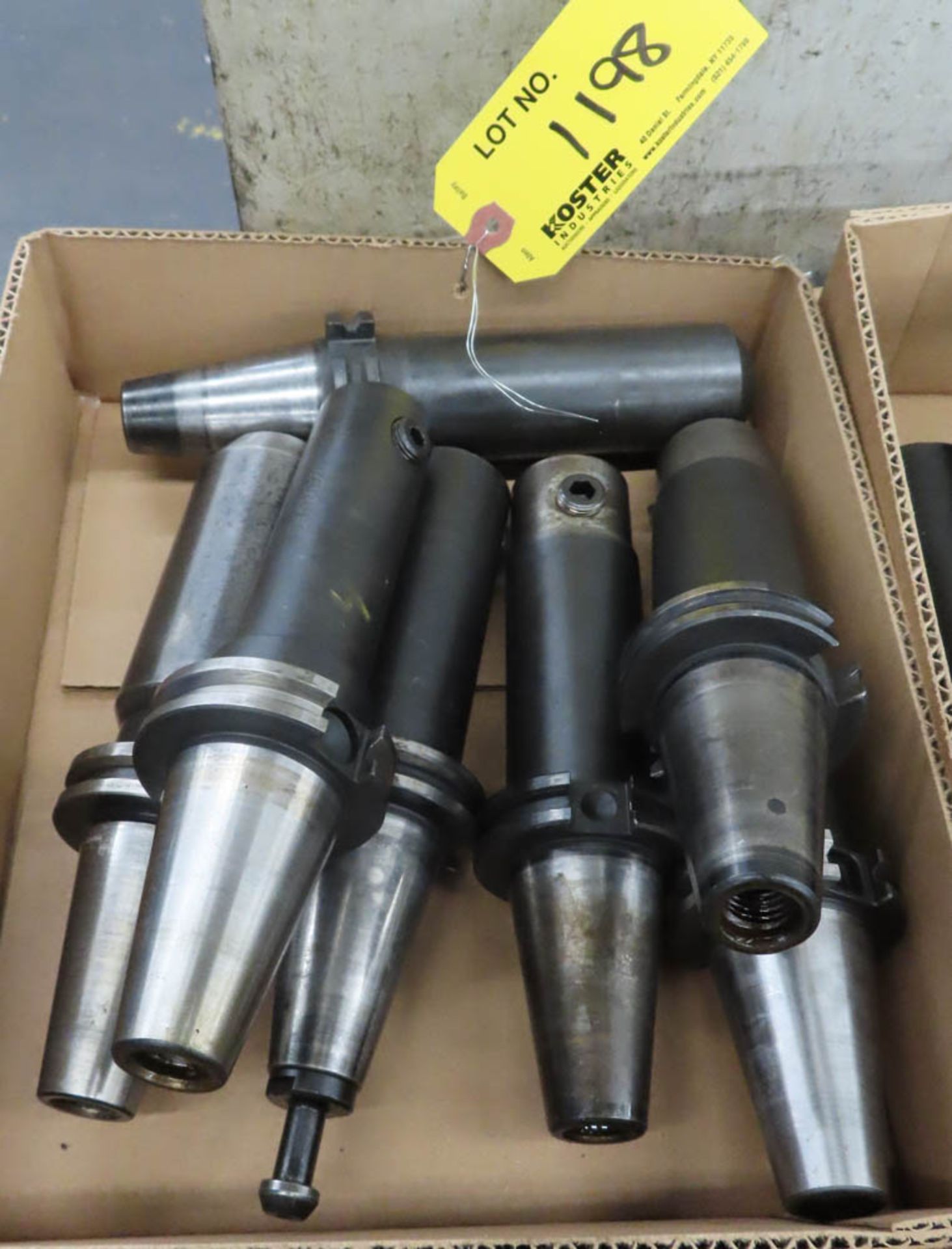 LOT OF ASSORTED CAT 40 TOOL HOLDERS