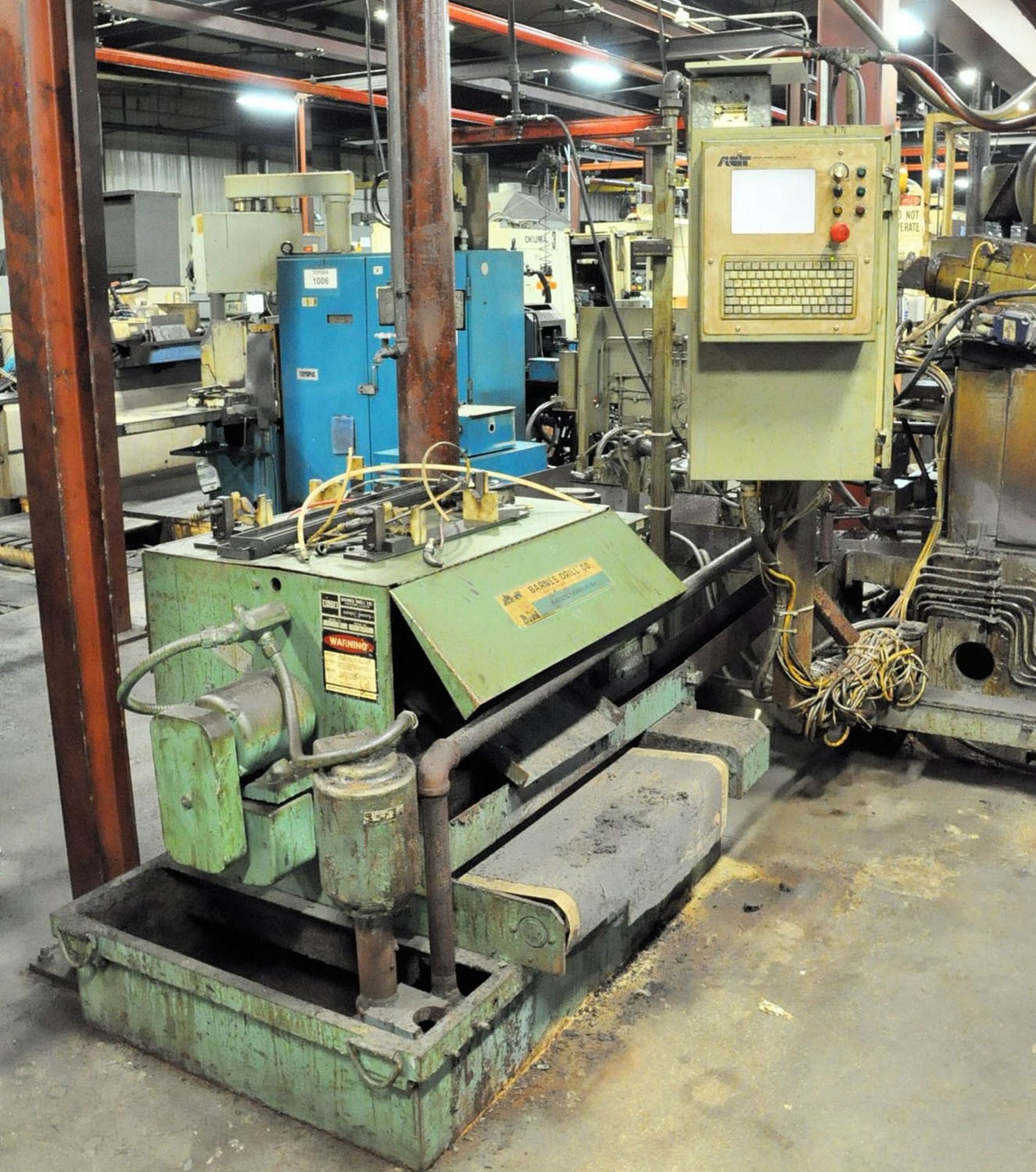 LANDIS MDL. 18X120, CNC PLAIN GRINDER, S/N: 874-14, 18" SWING X 120" DISTANCE BETWEEN CENTERS, - Image 6 of 7