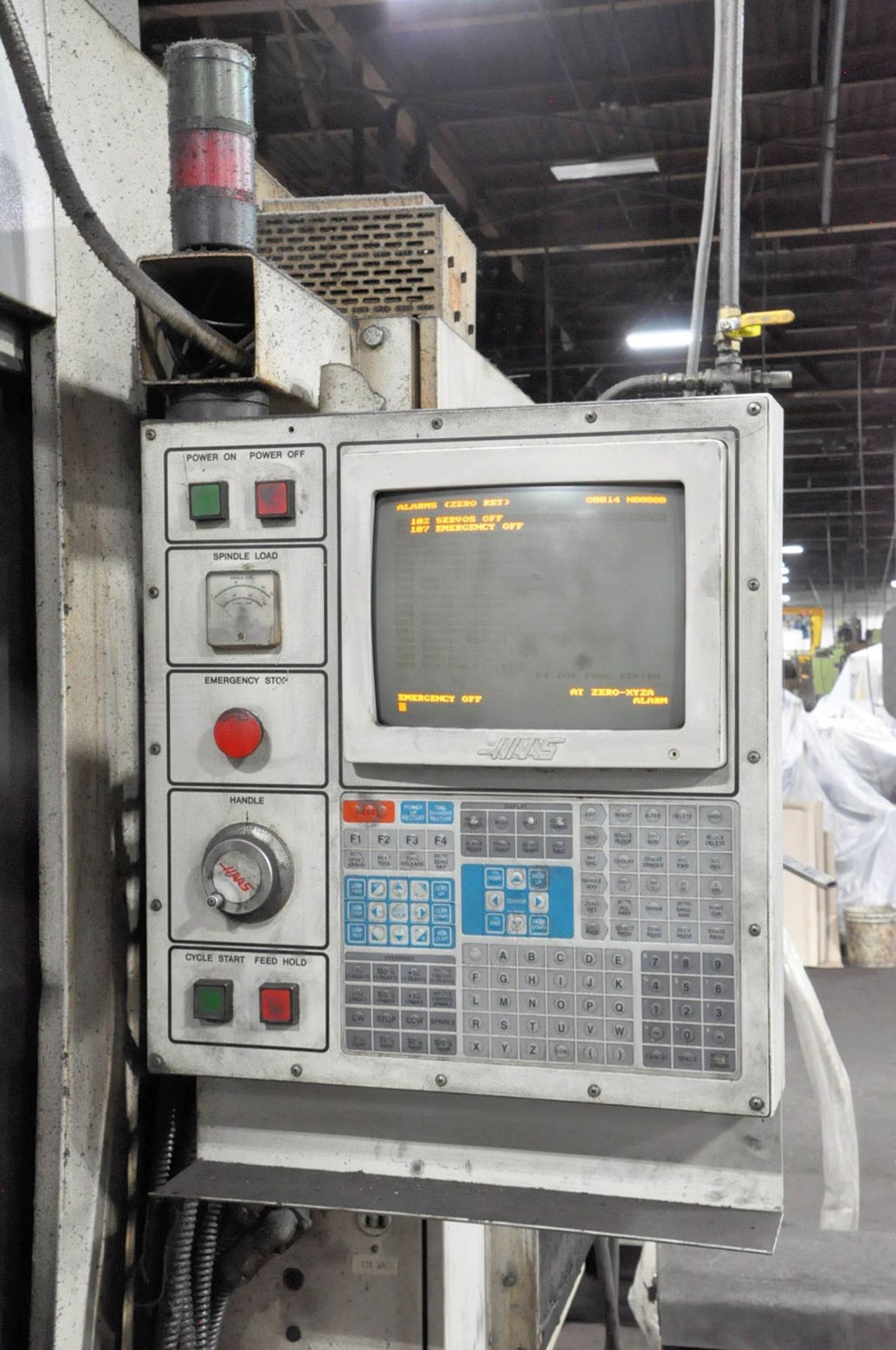 HAAS MDL. HS1, HORIZONTAL MACHINING CENTER, S/N: 50051 (1995), 18" X 20" T-SLOTTED WORK SURFACE, - Image 2 of 5