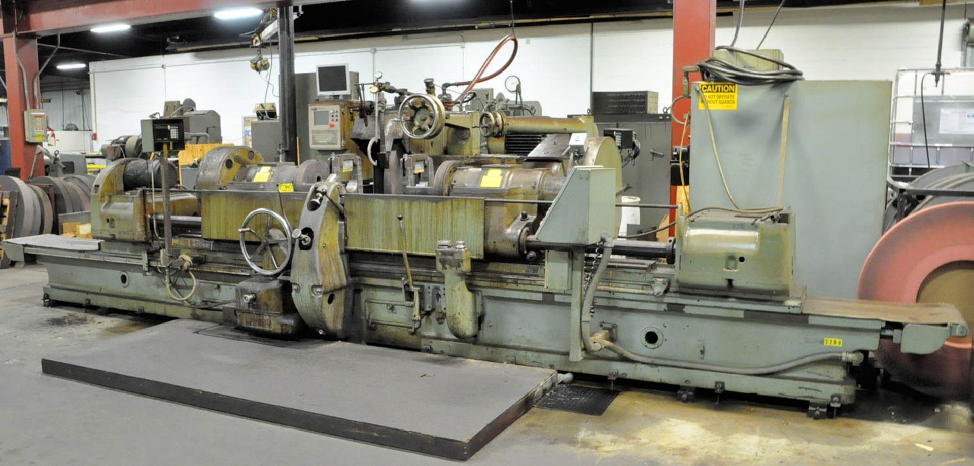 LANDIS MDL. DD, CNC CRANK PIN GRINDER, (S/N: 28180 (1942), 25" X 80" DISTANCE BETWEEN CENTERS,