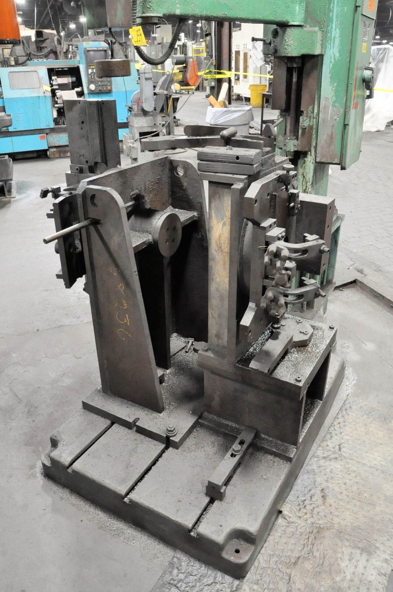 HAMMOND COLUMN TYPE SINGLE SPINDLE DRILL PRESS, S/N: N/A, 30" X 36" T-SLOTTED WORK SURFACE, (#1860), - Image 2 of 3