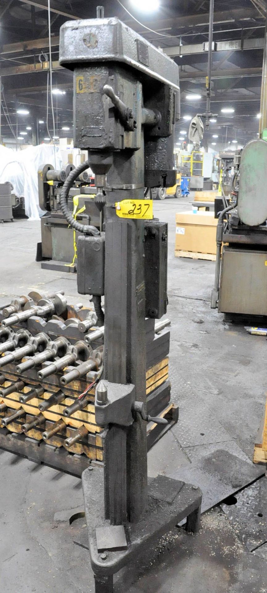 EX-CELL-O MDL. 74-A, CENTER LAPPING MACHINE, S/N: N/A, 42" VERTICAL, 10" SWING, (#6328), (FRONT