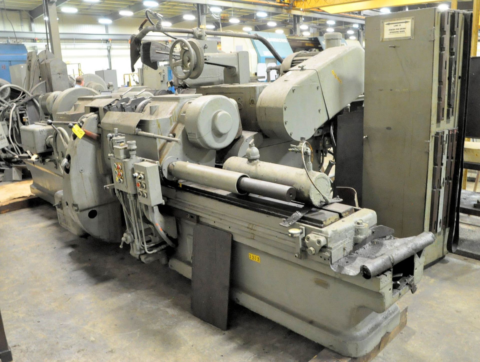 LANDIS MDL. 25X72, CRANK PIN GRINDER, S/N: 406712, 25" SWING X 72" DISTANCE BETWEEN CENTERS, POT