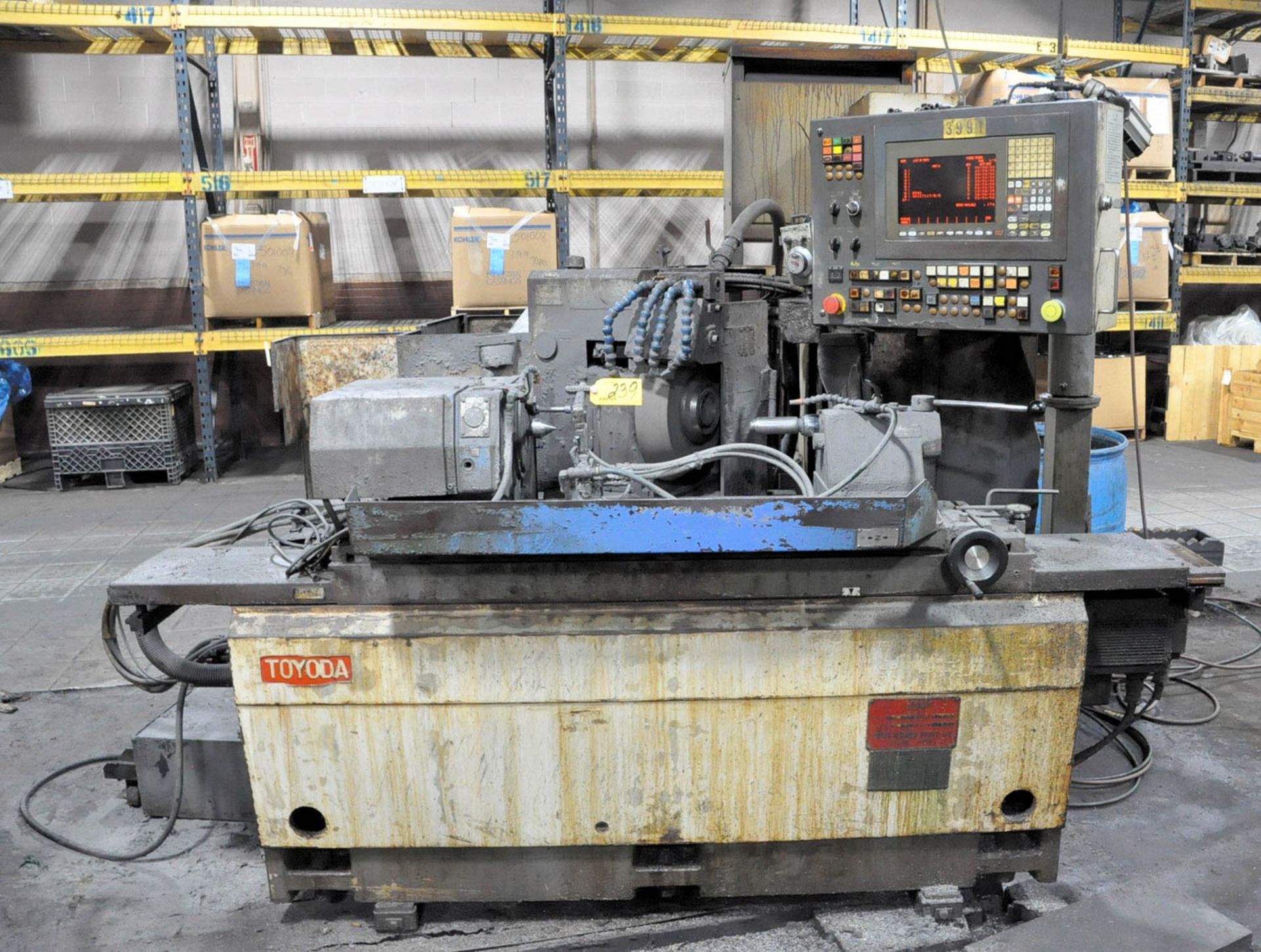 TOYODA MDL. GL-4E, CNC ANGLE GRINDER, S/N: R6349 (1997), TOYODA CNC CONTROL, (#3991), (FRONT END