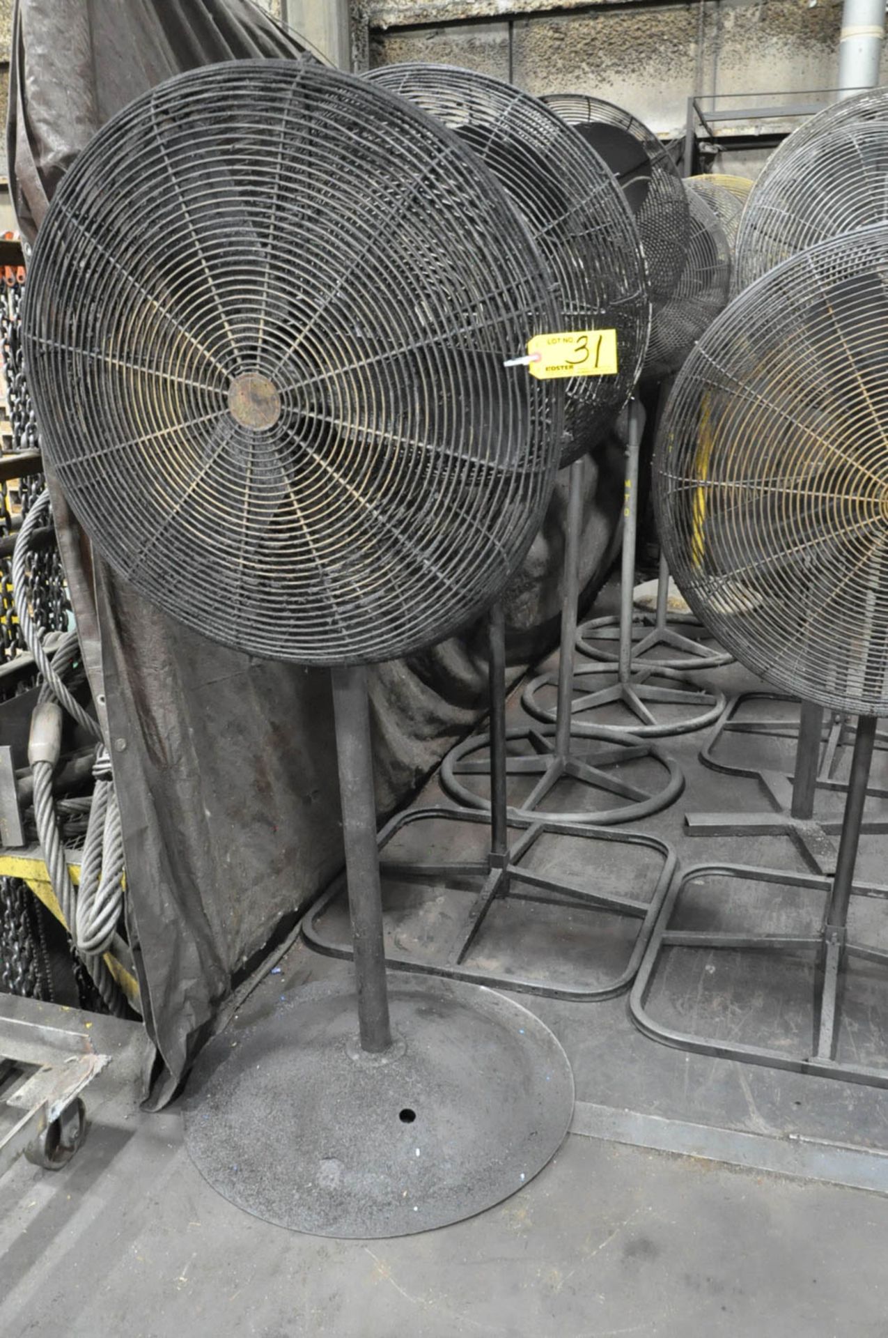 (6) SHOP FANS, (TOOL ROOM)