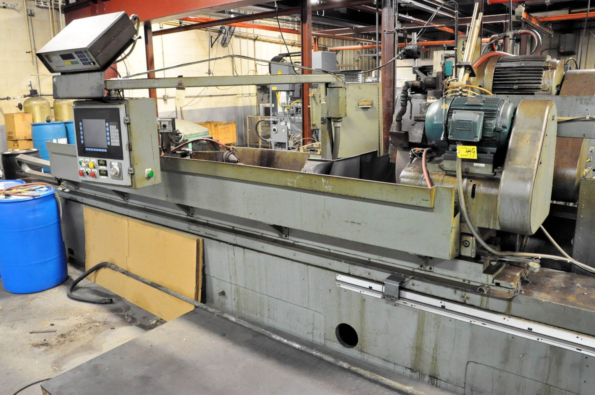 LANDIS MDL. 18X120, CNC PLAIN GRINDER, S/N: 874-14, 18" SWING X 120" DISTANCE BETWEEN CENTERS,