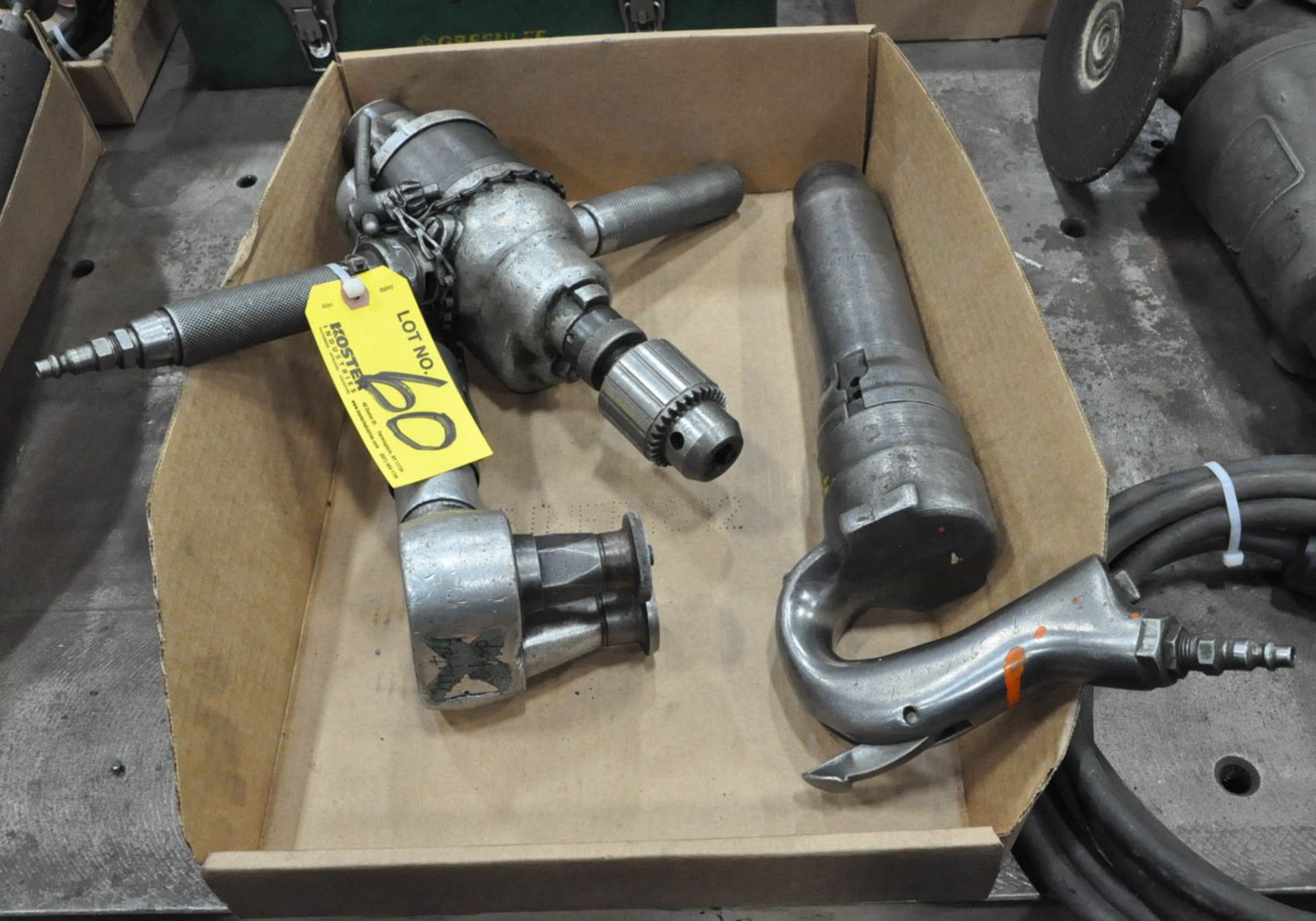 (3) VARIOUS PNEUMATIC TOOLS IN (1) BOX, (TOOL ROOM)