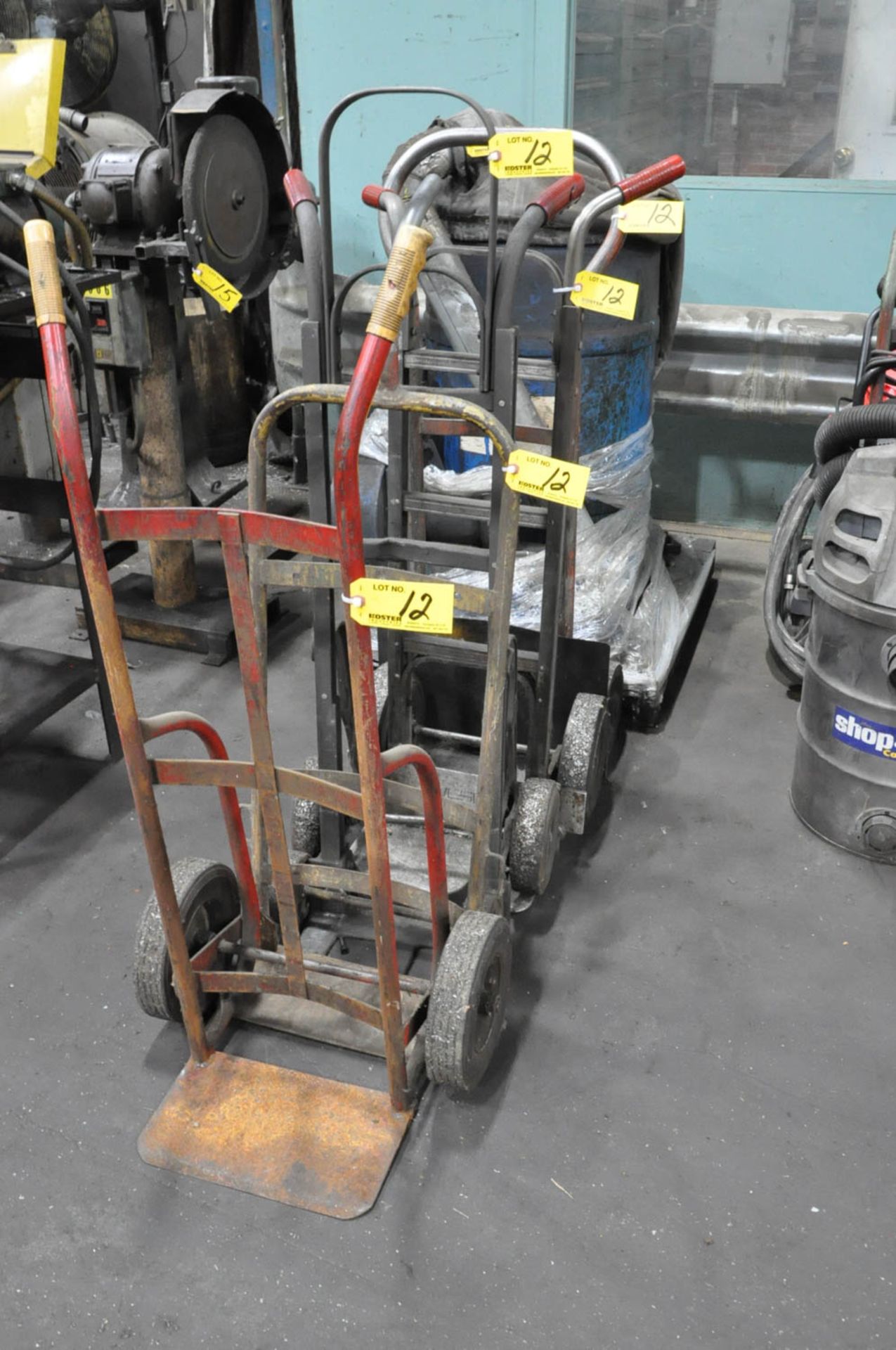 (4) 2-WHEEL HAND CARTS, (TOOL ROOM)