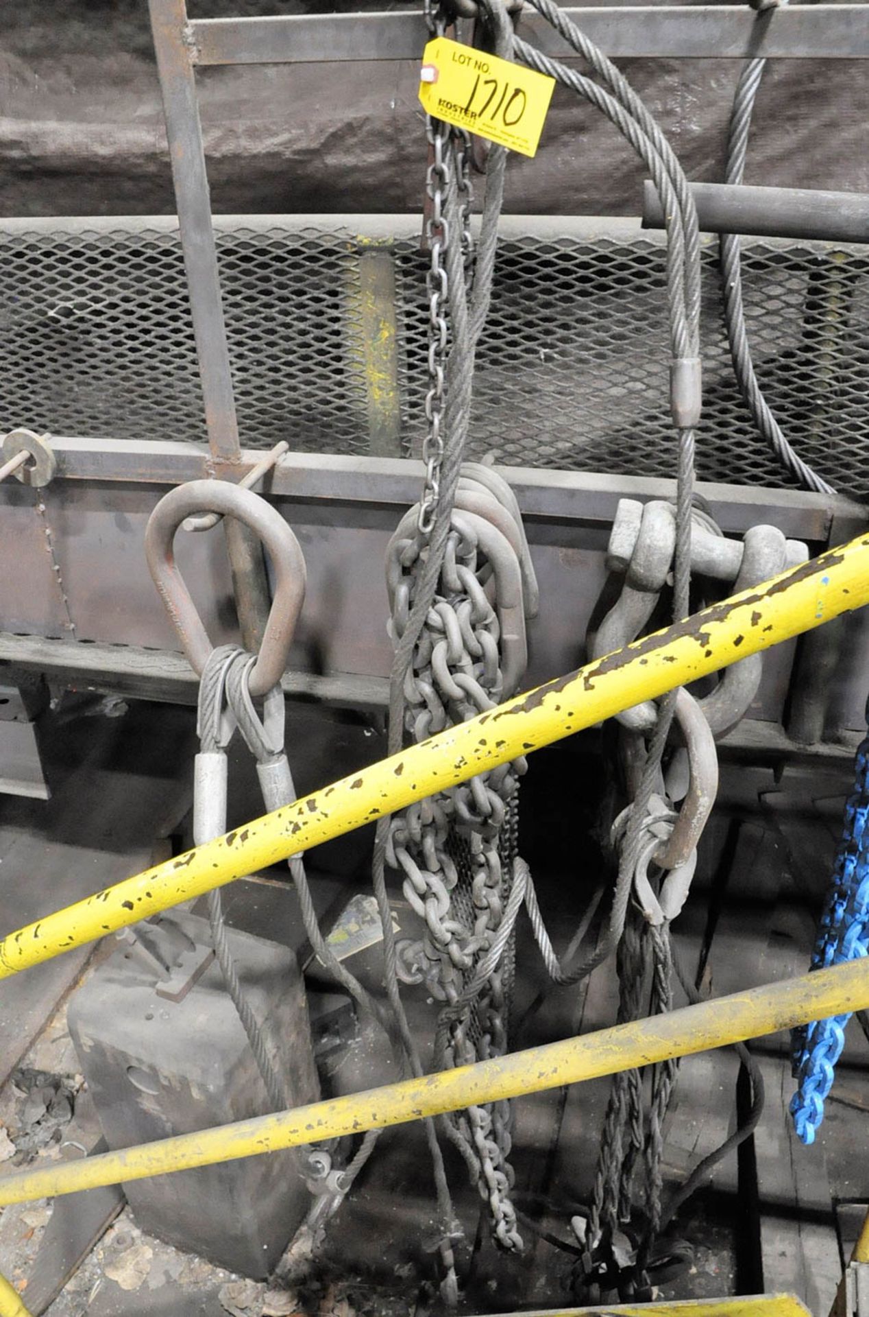 CLEVISES, CHAINS, CABLE SLINGS & MESH TYPE MATERIAL SLING, (TOOL ROOM-TIFFIN) - Image 2 of 2