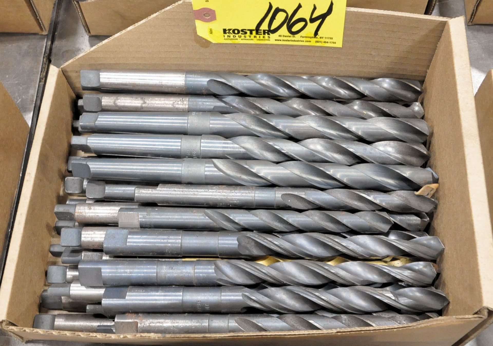 TAPER SHANK DRILLS IN (1) BOX, (TOOL ROOM-TIFFIN)