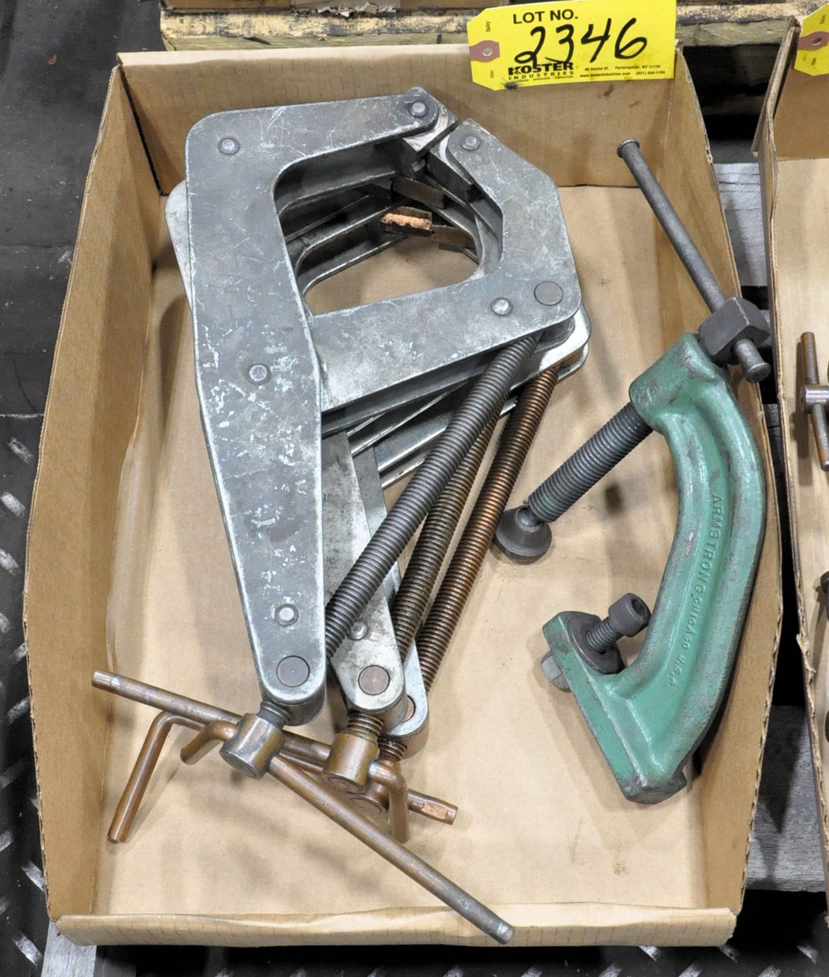 KANT TWIST & PLATE CLAMPS IN (1) BOX, (TOOL ROOM-TIFFIN)