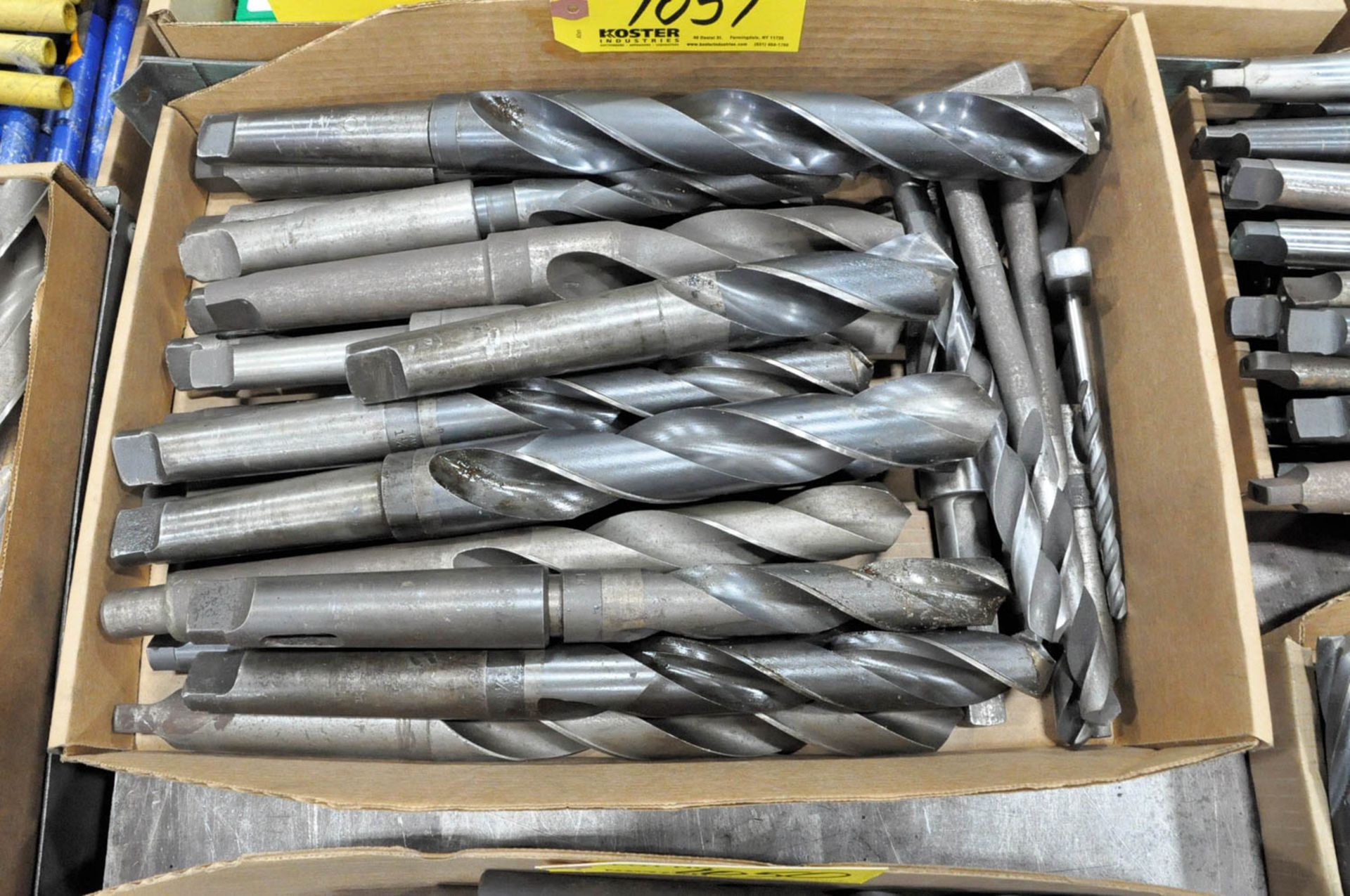 TAPER SHANK DRILLS IN (1) BOX, (TOOL ROOM-TIFFIN)