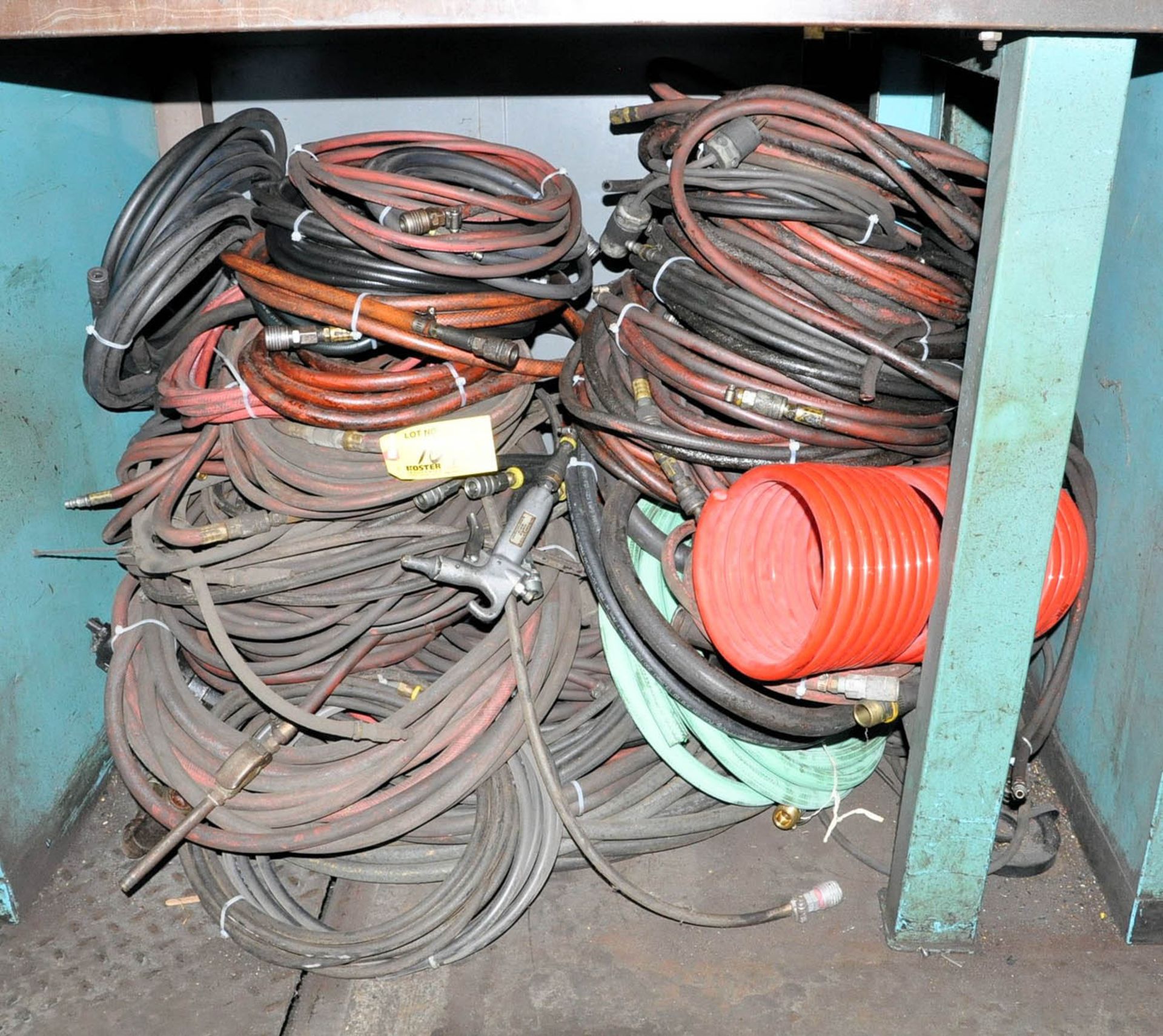 VARIOUS HOSE UNDER (1) BENCH, (TOOL ROOM-TIFFIN)