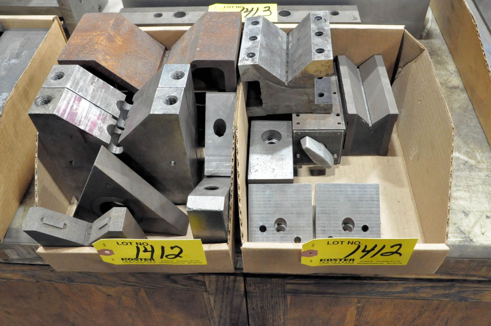 V BLOCKS IN (2) BOXES, (TOOL ROOM-TIFFIN)