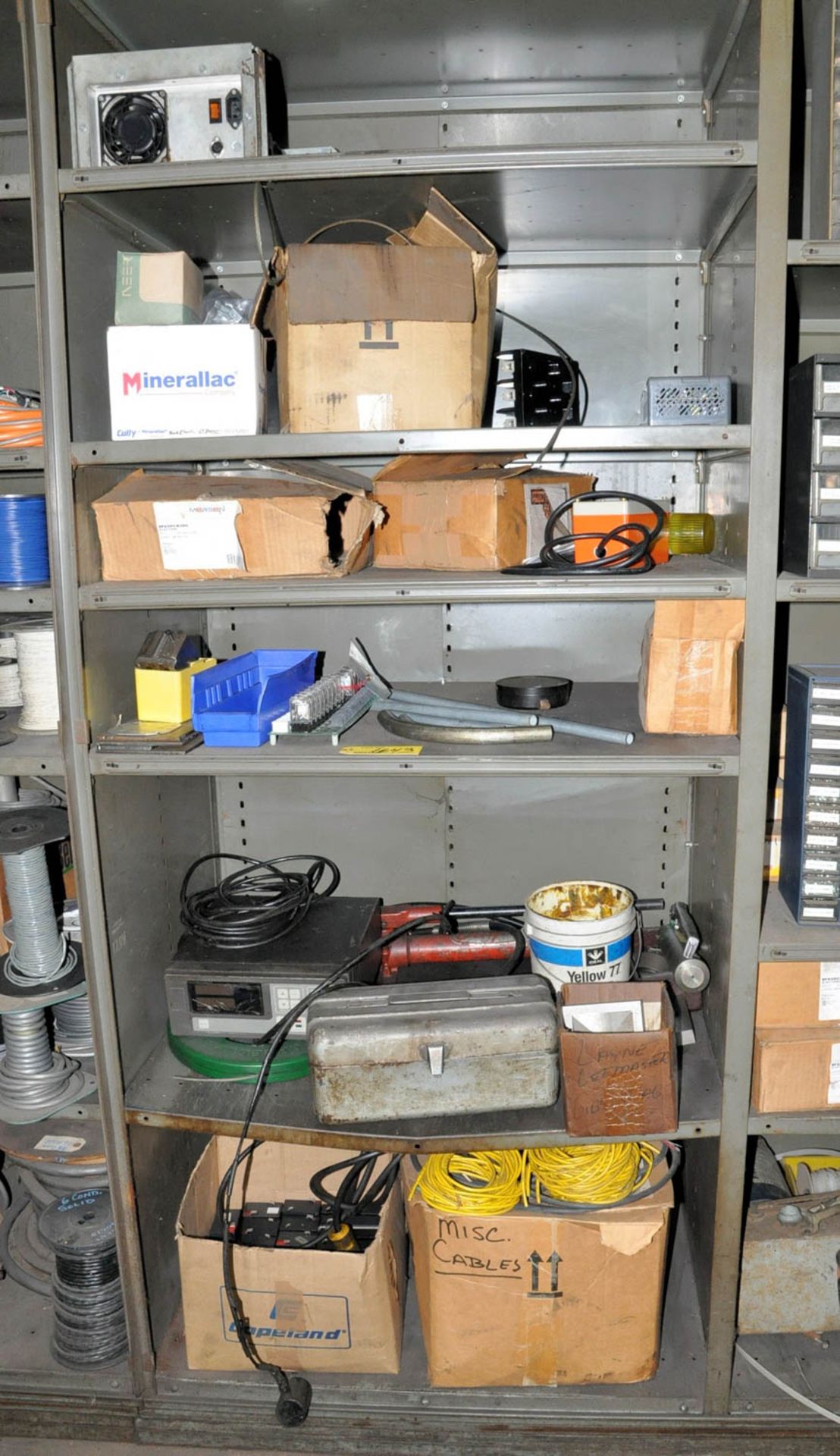 MAINTENANCE CONTENTS IN (1) SECTION, (SHELVING NOT INCLUDED), (TOOL ROOM-TIFFIN)