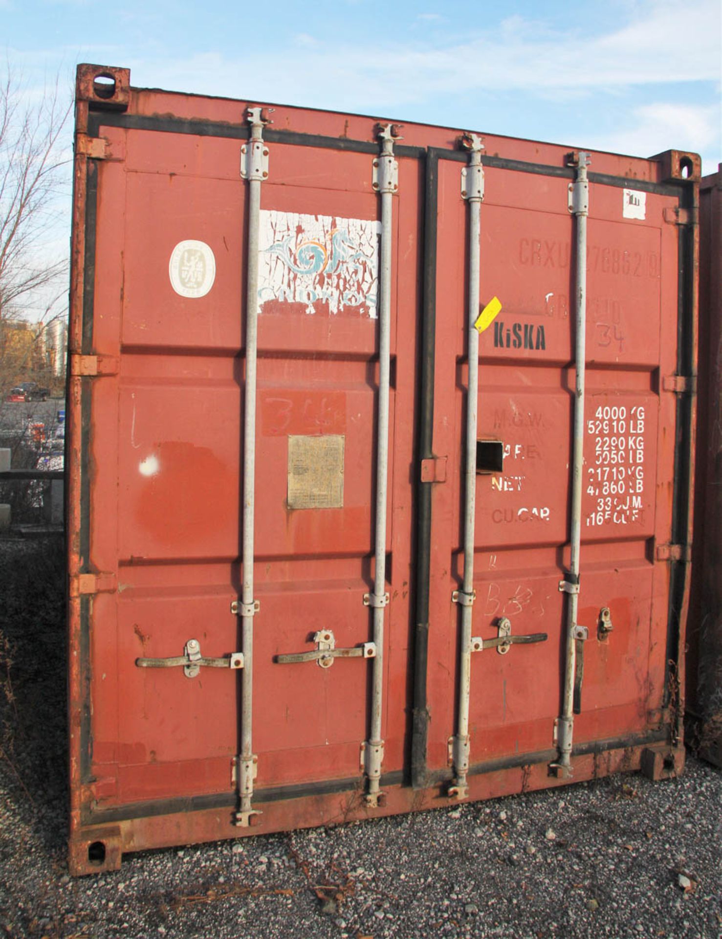 20' SHIPPING CONTAINER (#34) [LOCATED @ 6 CANAL ROAD, PELHAM, NY (BRONX)]