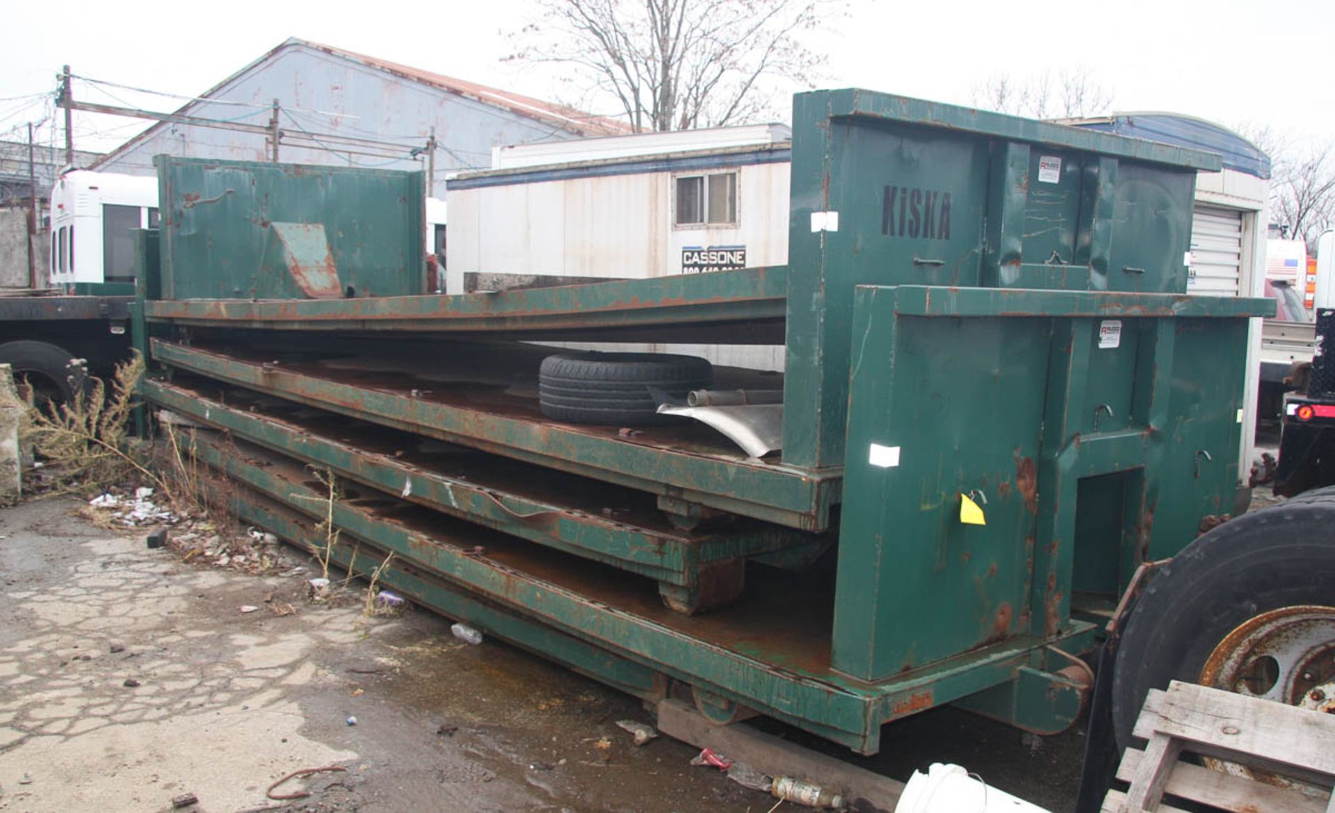 [5] RUDCO ROLLER-OFF MACHINE DECKS (APPRX. NEW 2015) [LOCATED @ KEM YARD - PELHAM MANOR, BRONX, NY]